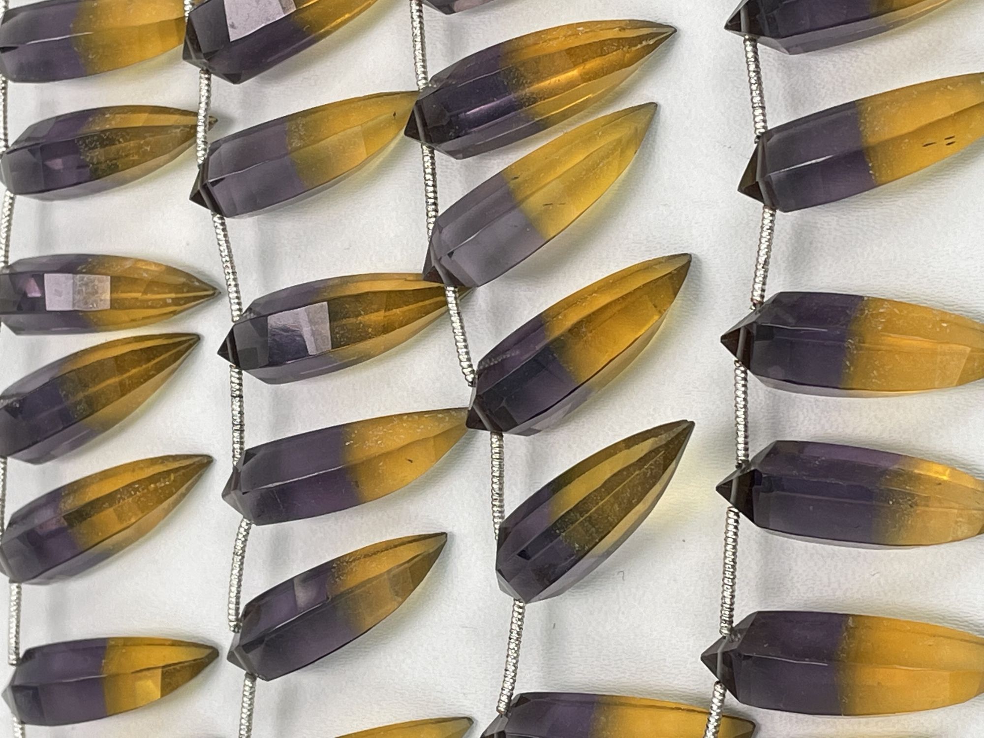 Ametrine Hydro Quartz Okra Faceted