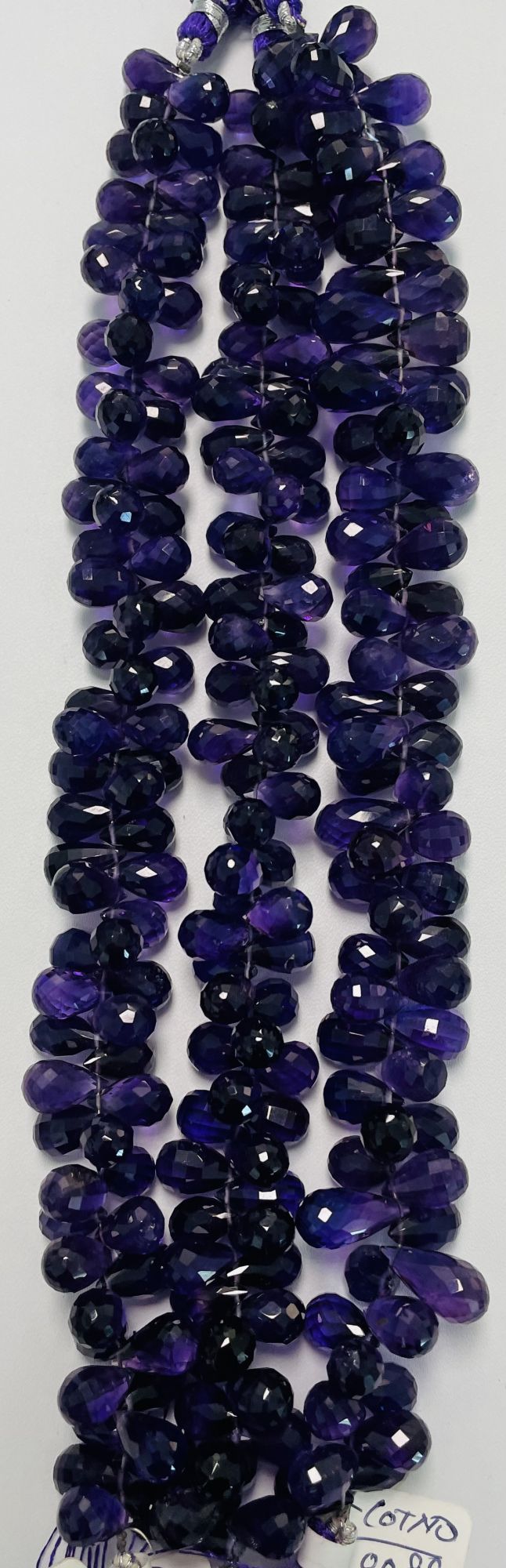 Purple Amethyst Drop Faceted