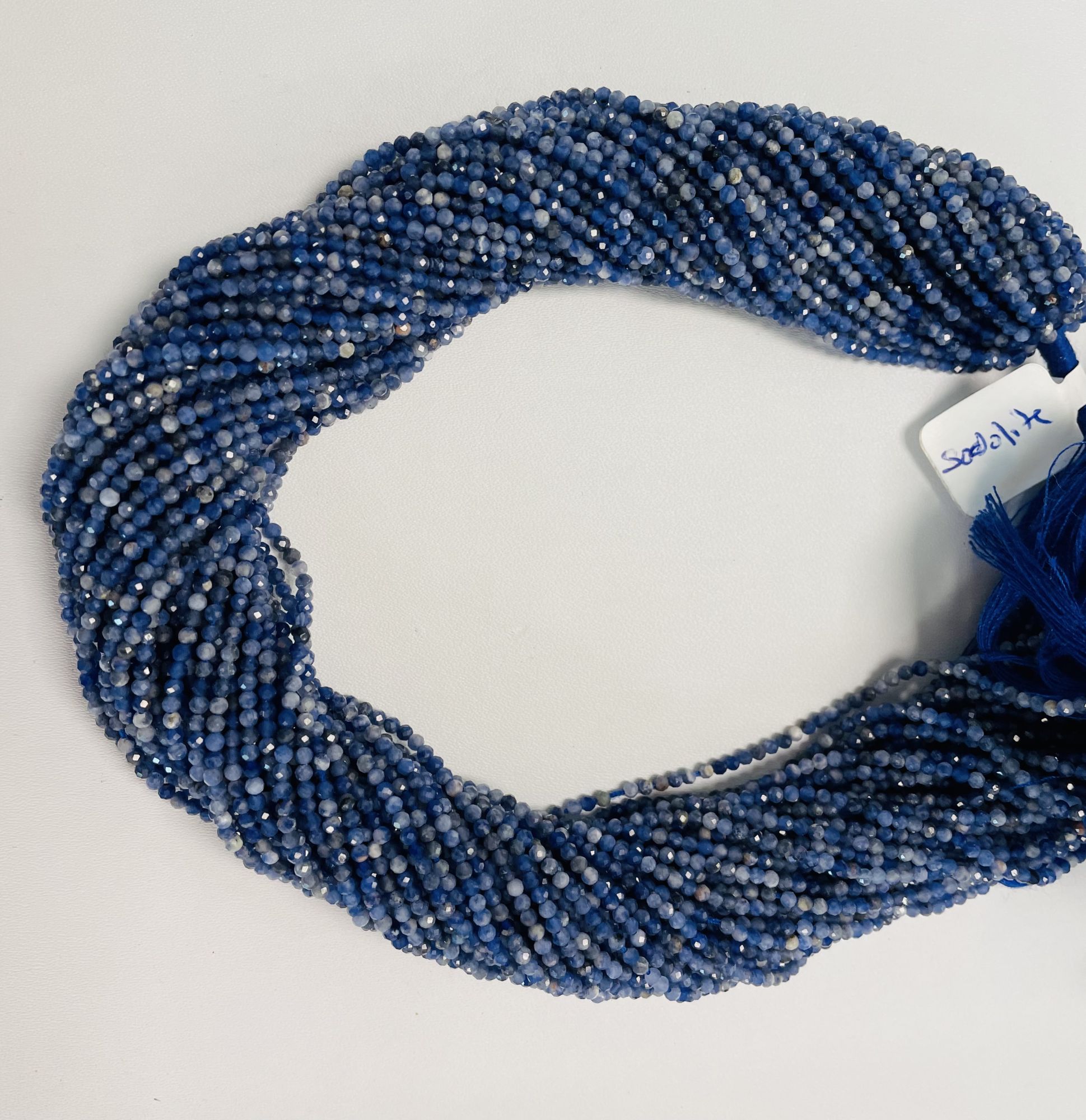 Sodalite Rondelle Faceted