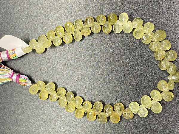 Green Grossular Garnet Pear Faceted
