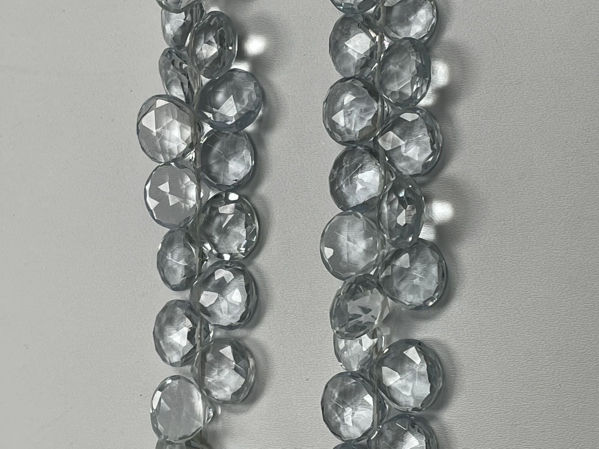 Aquamarine Hydro Quartz Heart Faceted