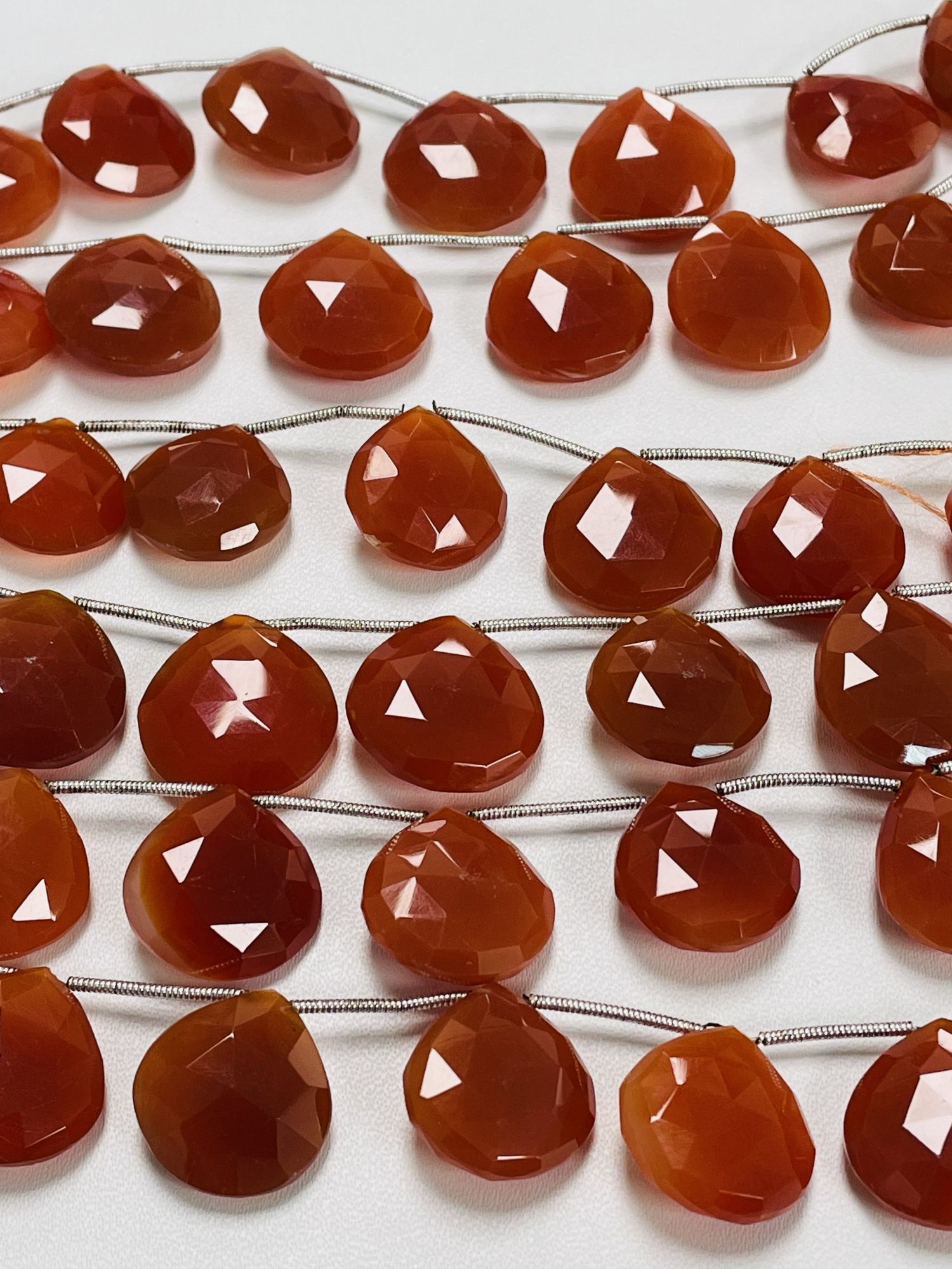 Carnelian Heart Faceted