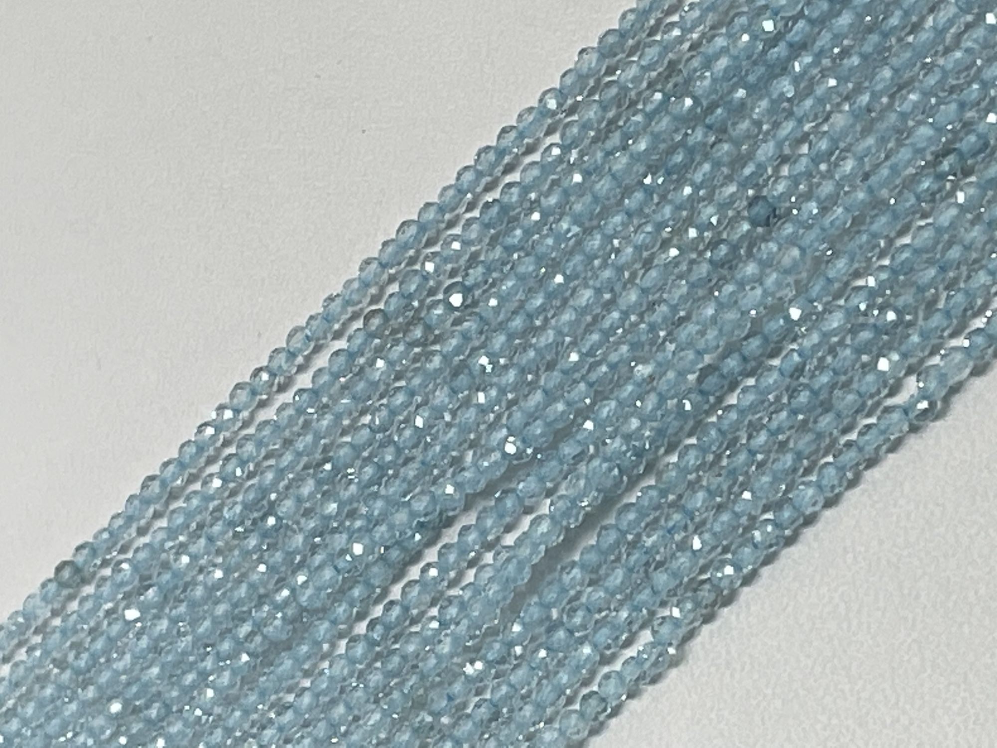 Sky Blue Topaz Rondelle Faceted