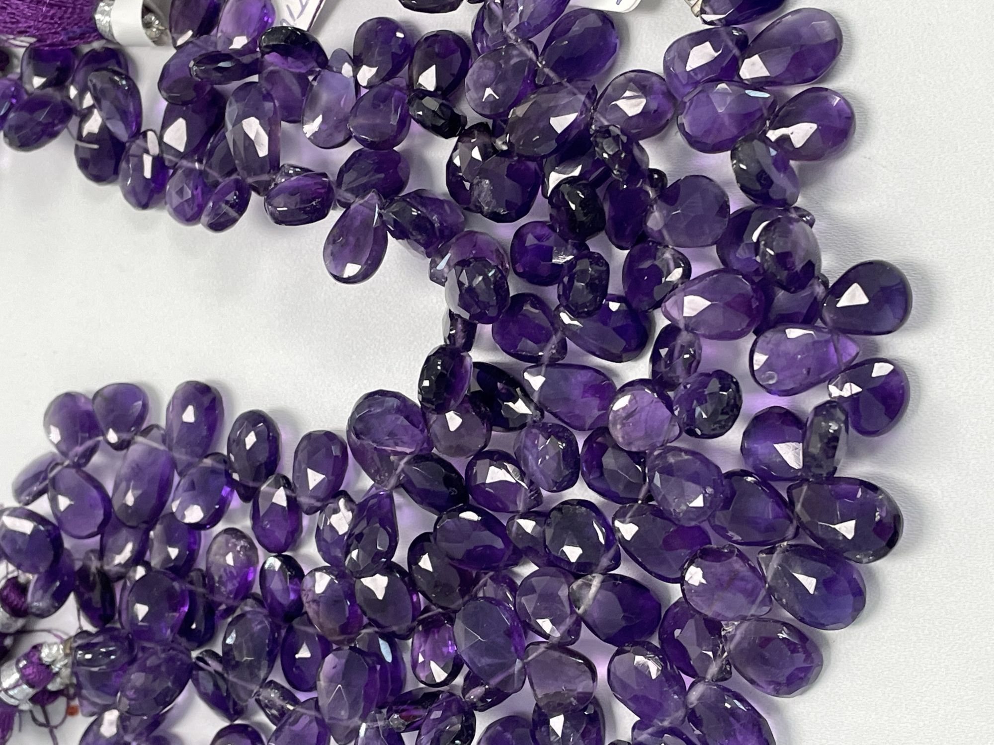 Purple Amethyst Pear Faceted