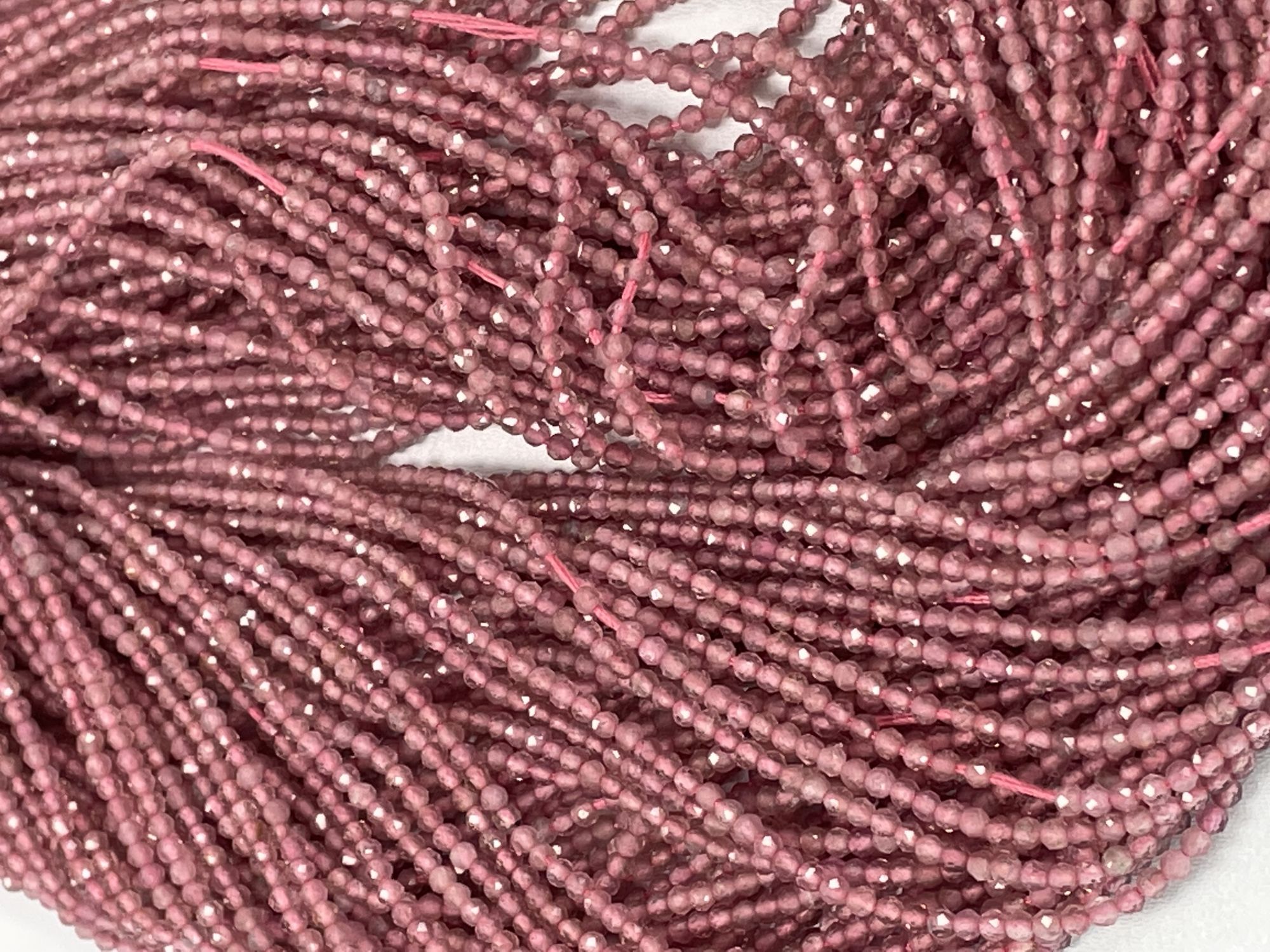 Pink Tourmaline Rondelle Faceted