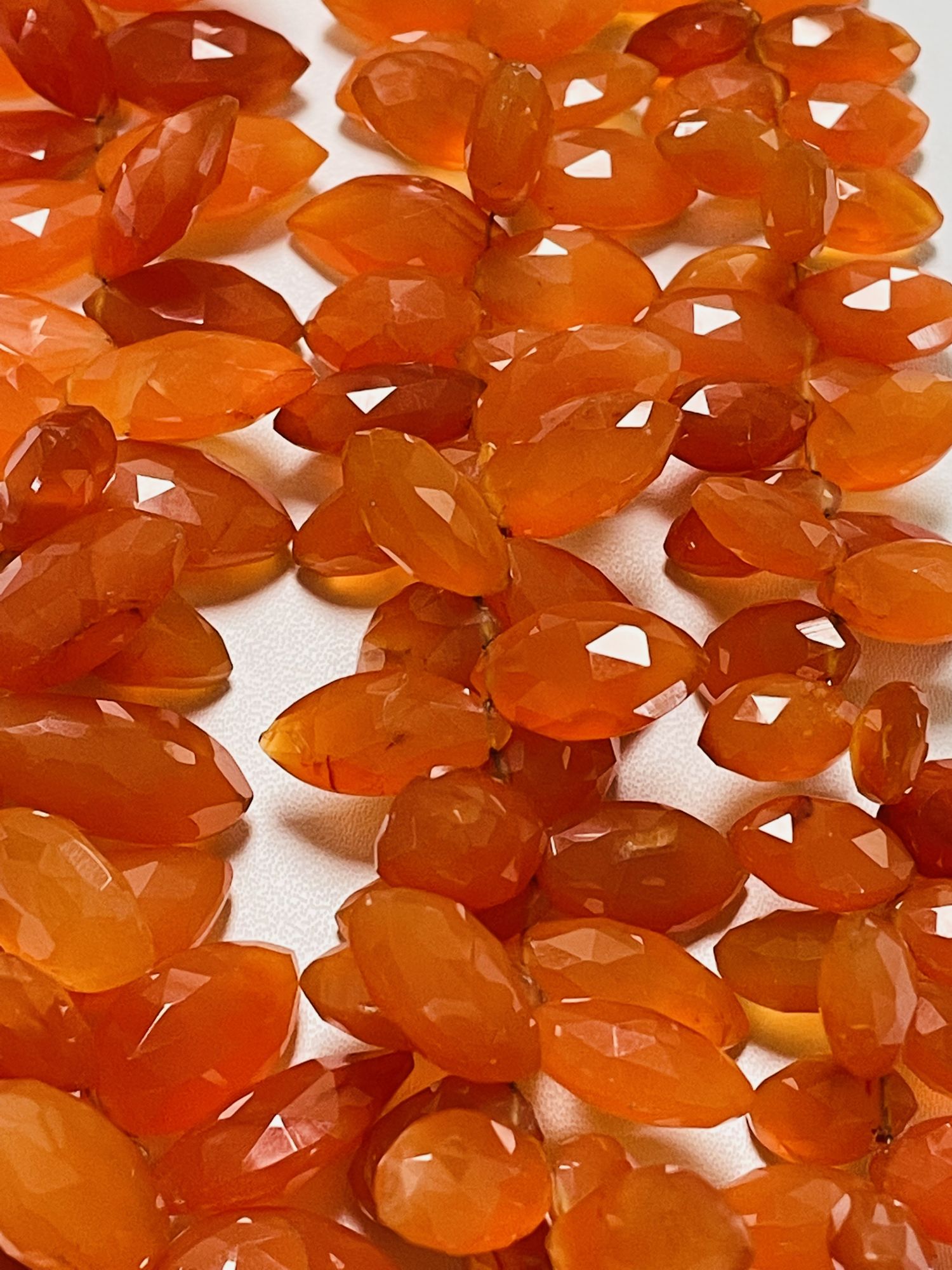 Carnelian Marquise Faceted