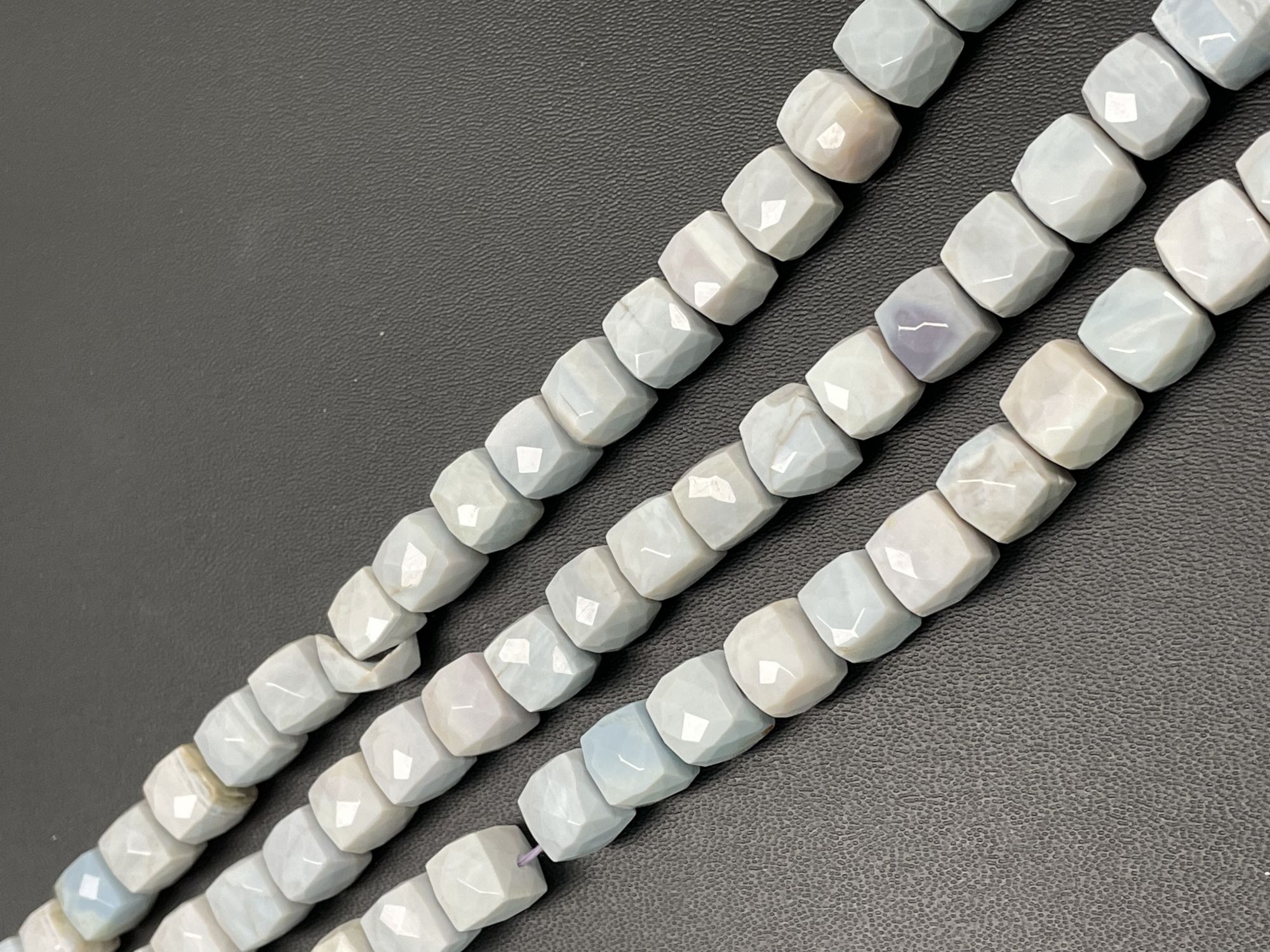 Purple Opal Cube Faceted