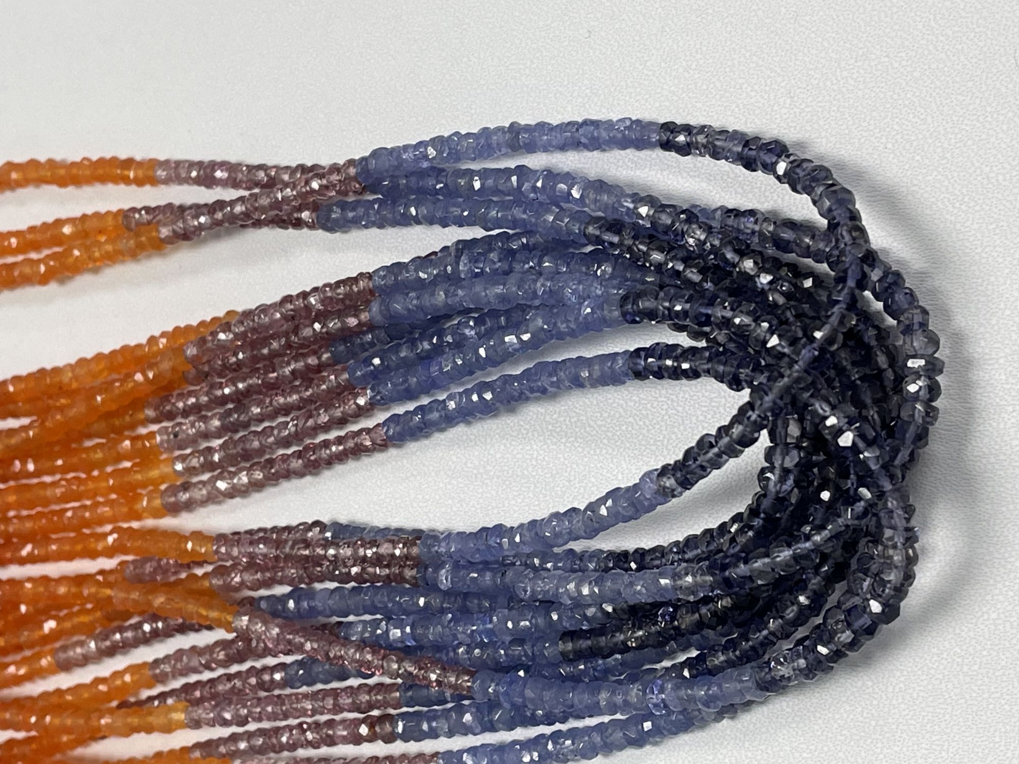 Multistone Rondelle Faceted