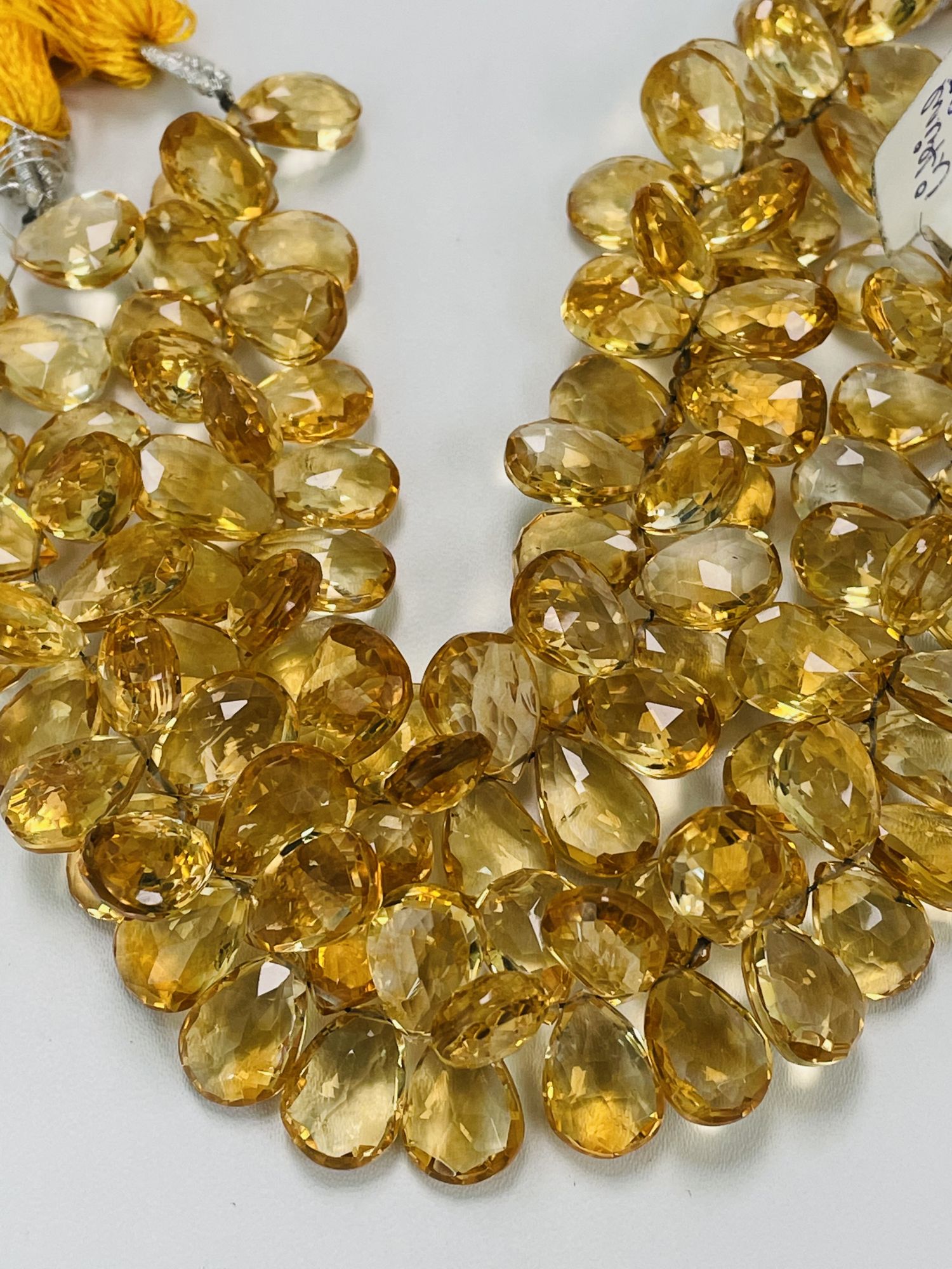 Citrine Pear Faceted