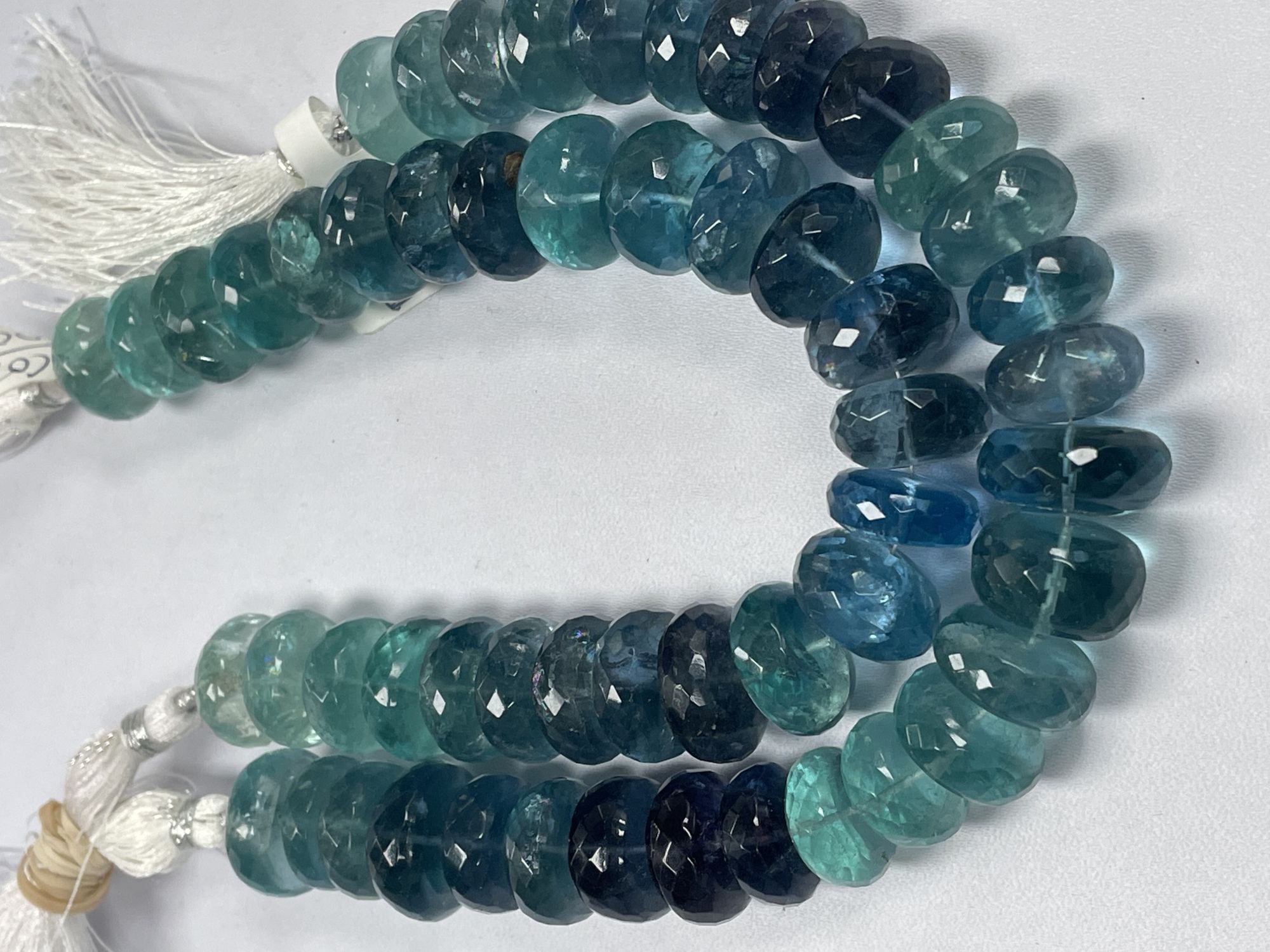 Fluorite Rondelles Faceted