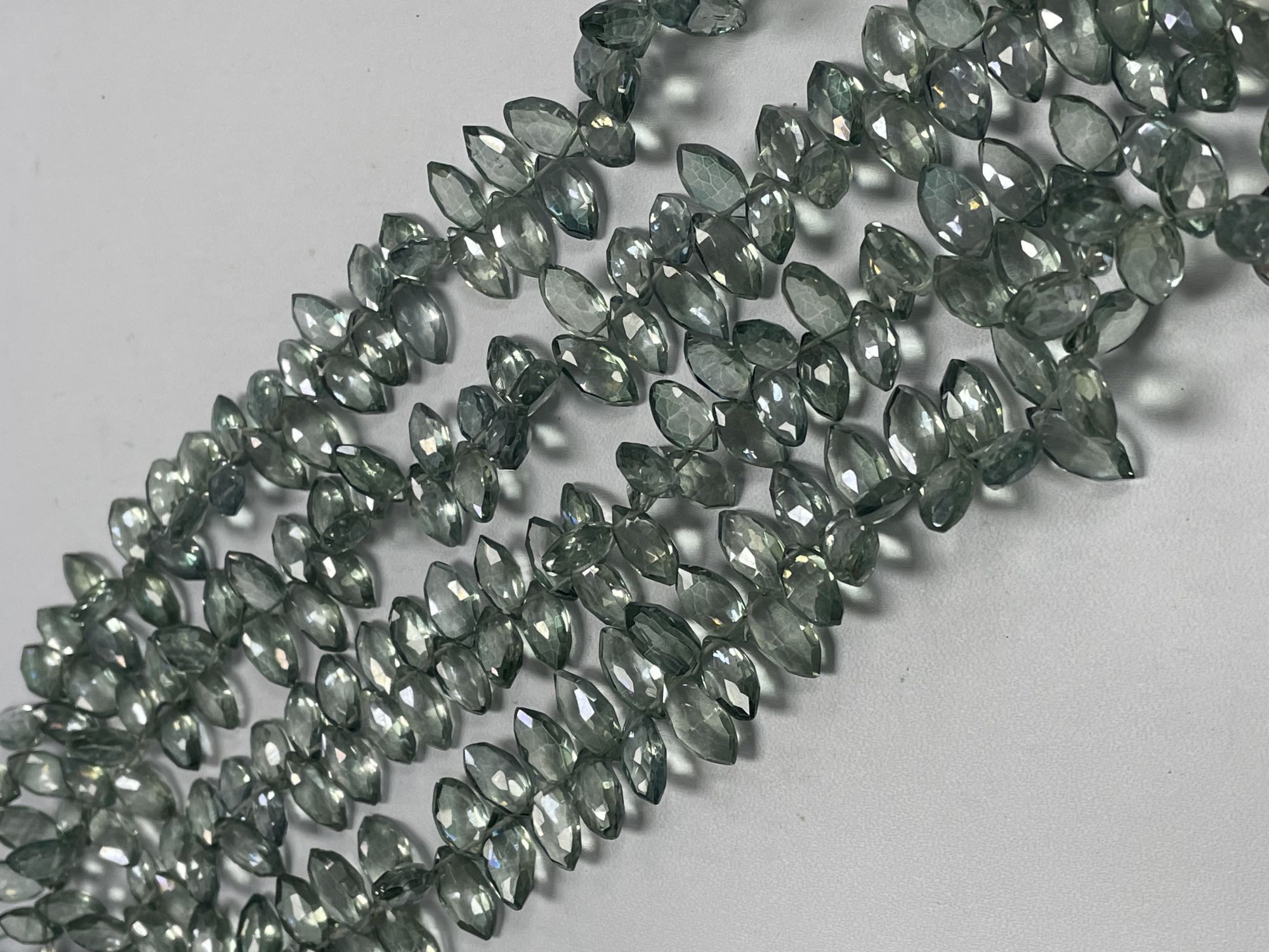 Green Mystic Quartz Marquise Faceted