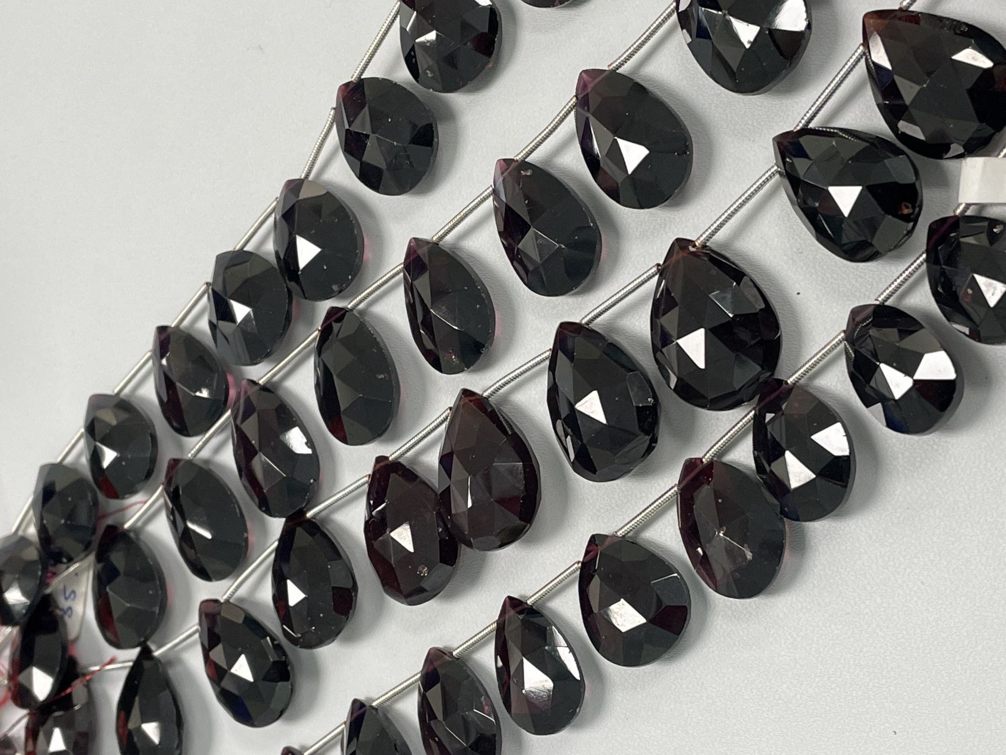 Red Garnet Pear Faceted