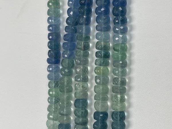 Fluorite Rondelle Faceted