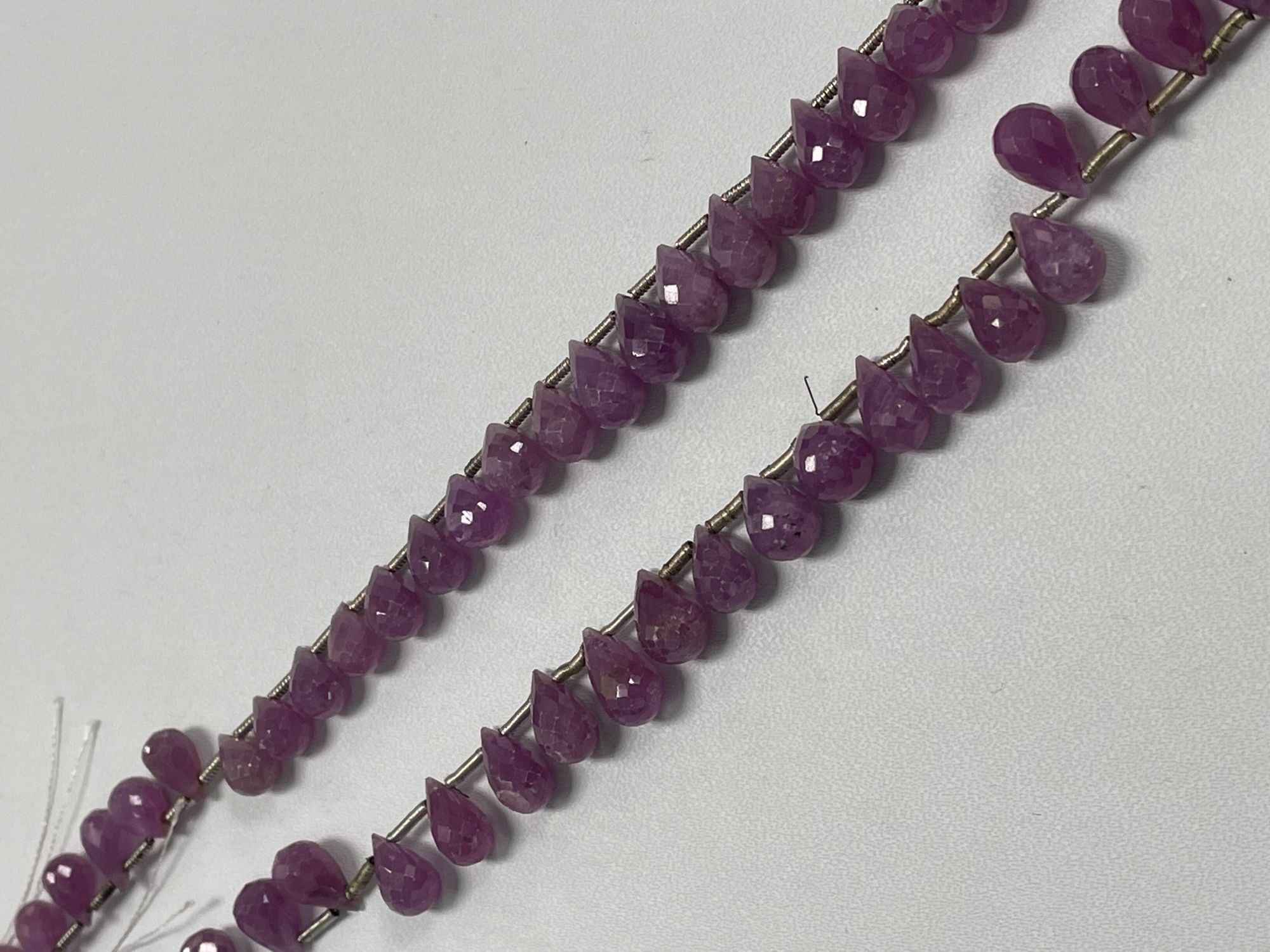 Multi Color Sapphire Drop Faceted