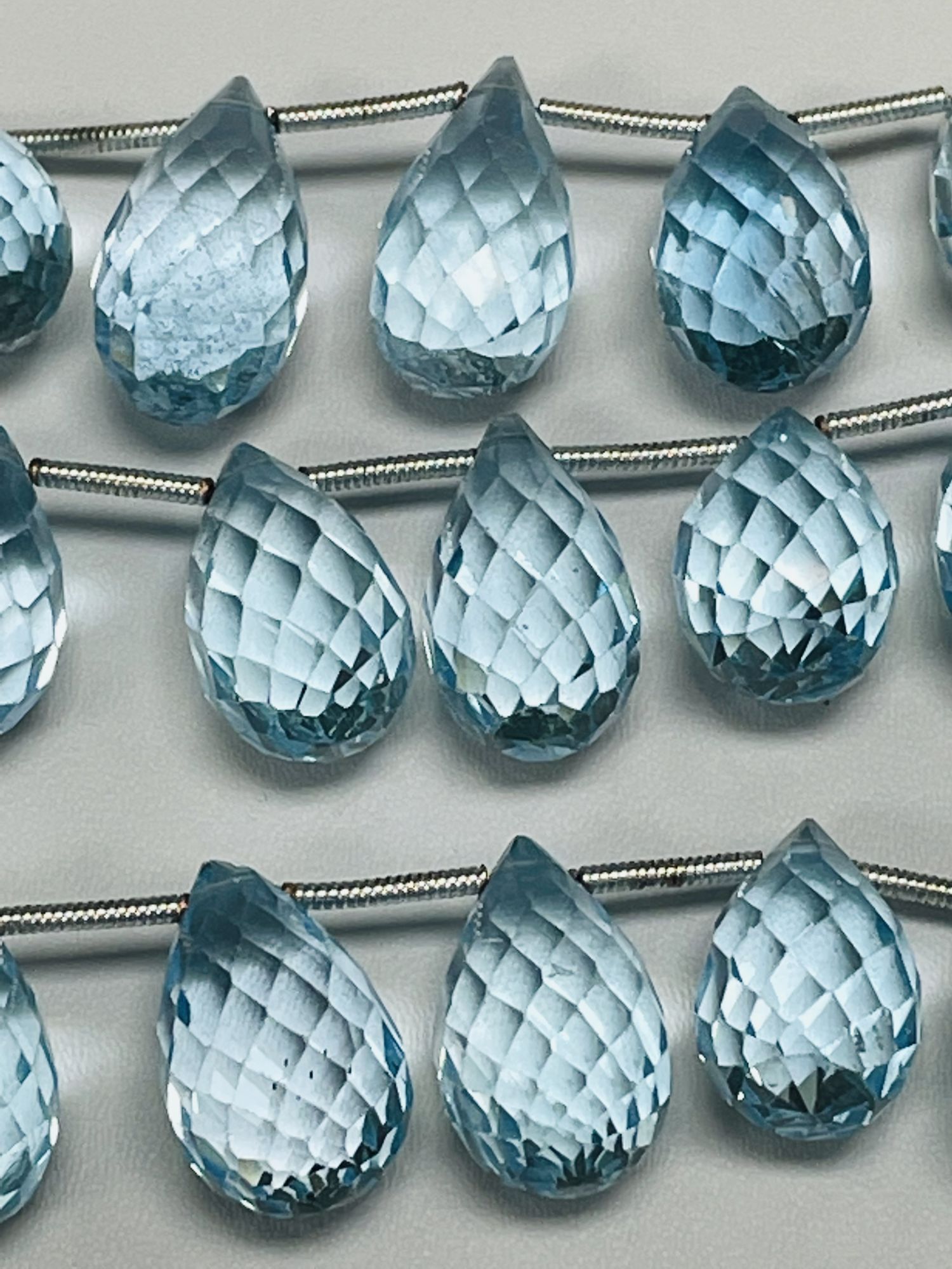 Sky Blue Topaz Drop Faceted