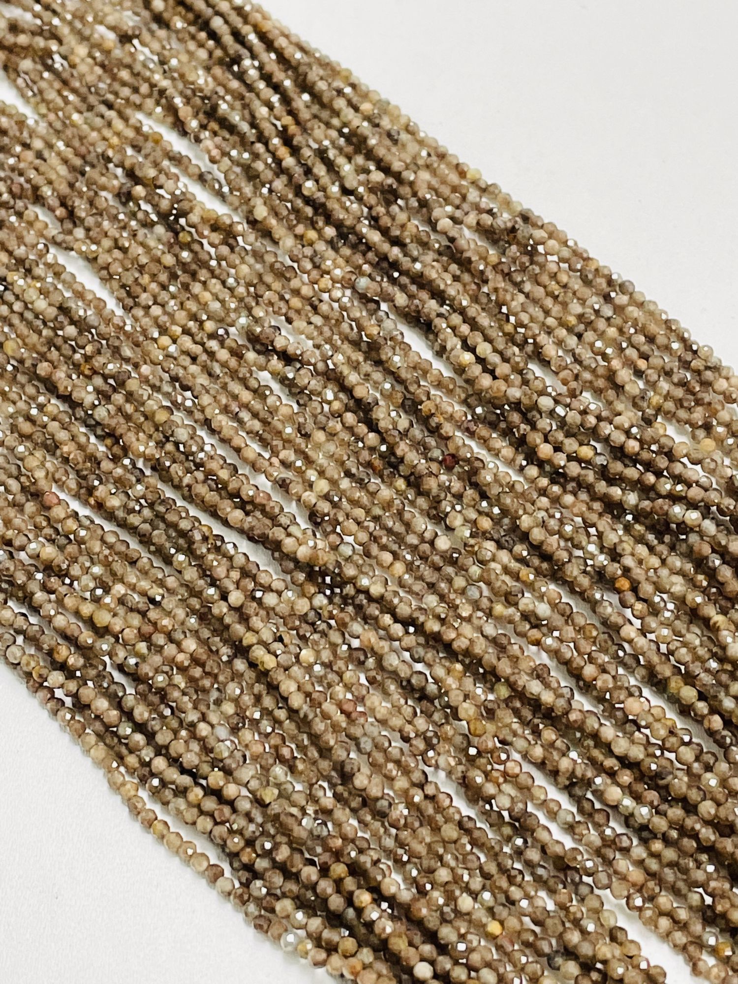 Dark Brown Sapphire Rondelle Faceted