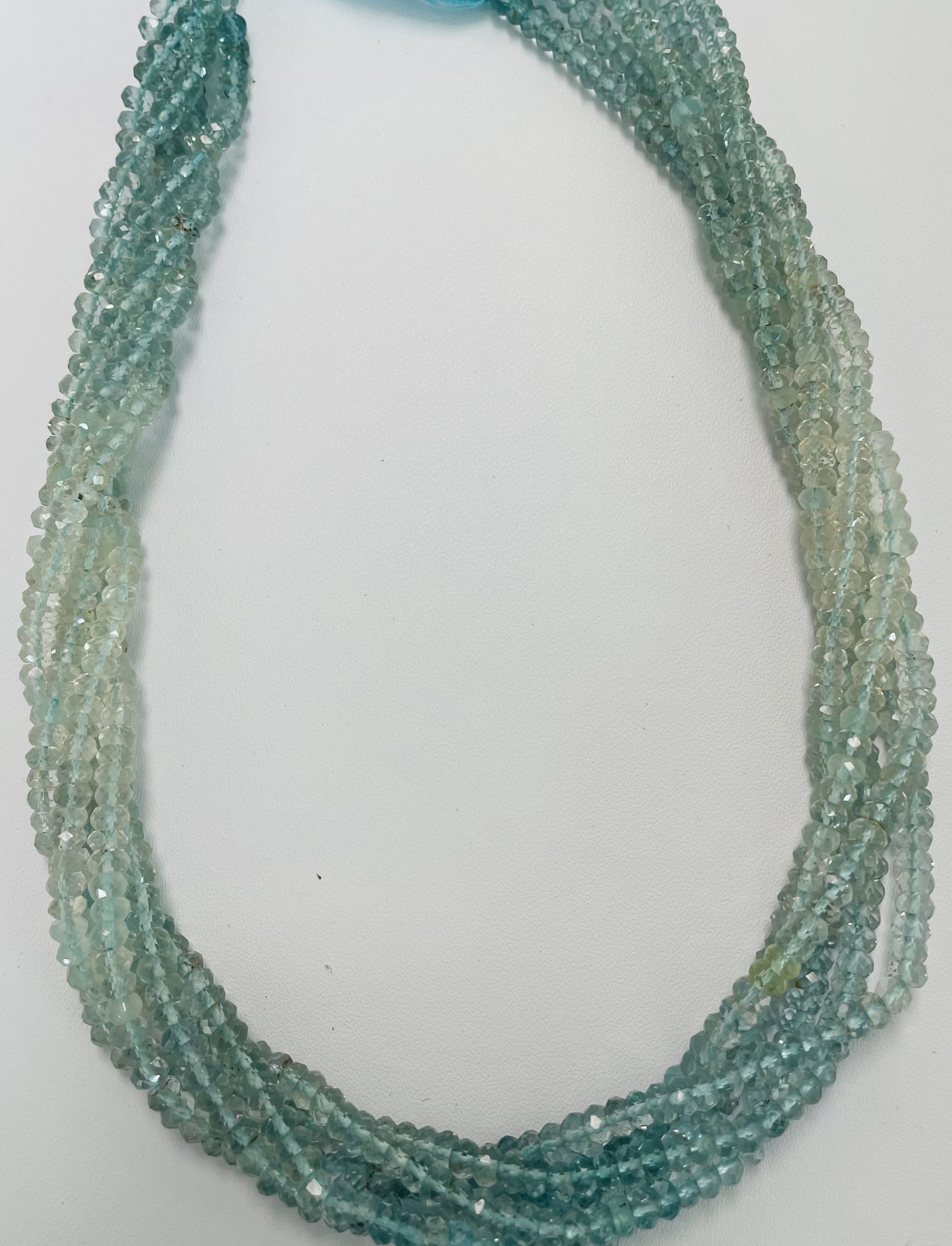 Aquamarine Rondelle Faceted