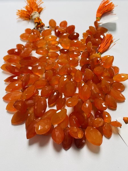 Carnelian Marquise Faceted