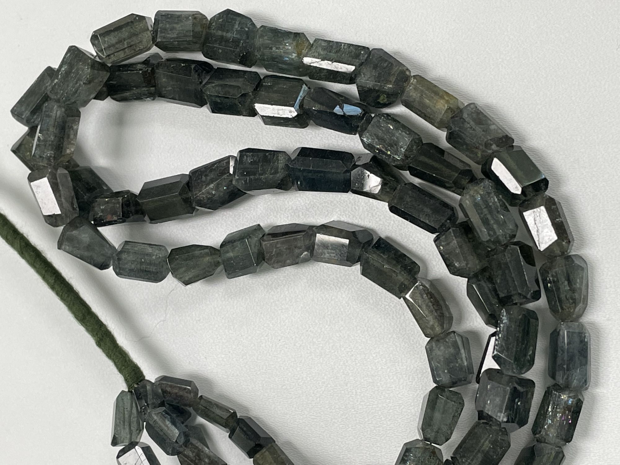 Moss Aquamarine Nuggets Faceted