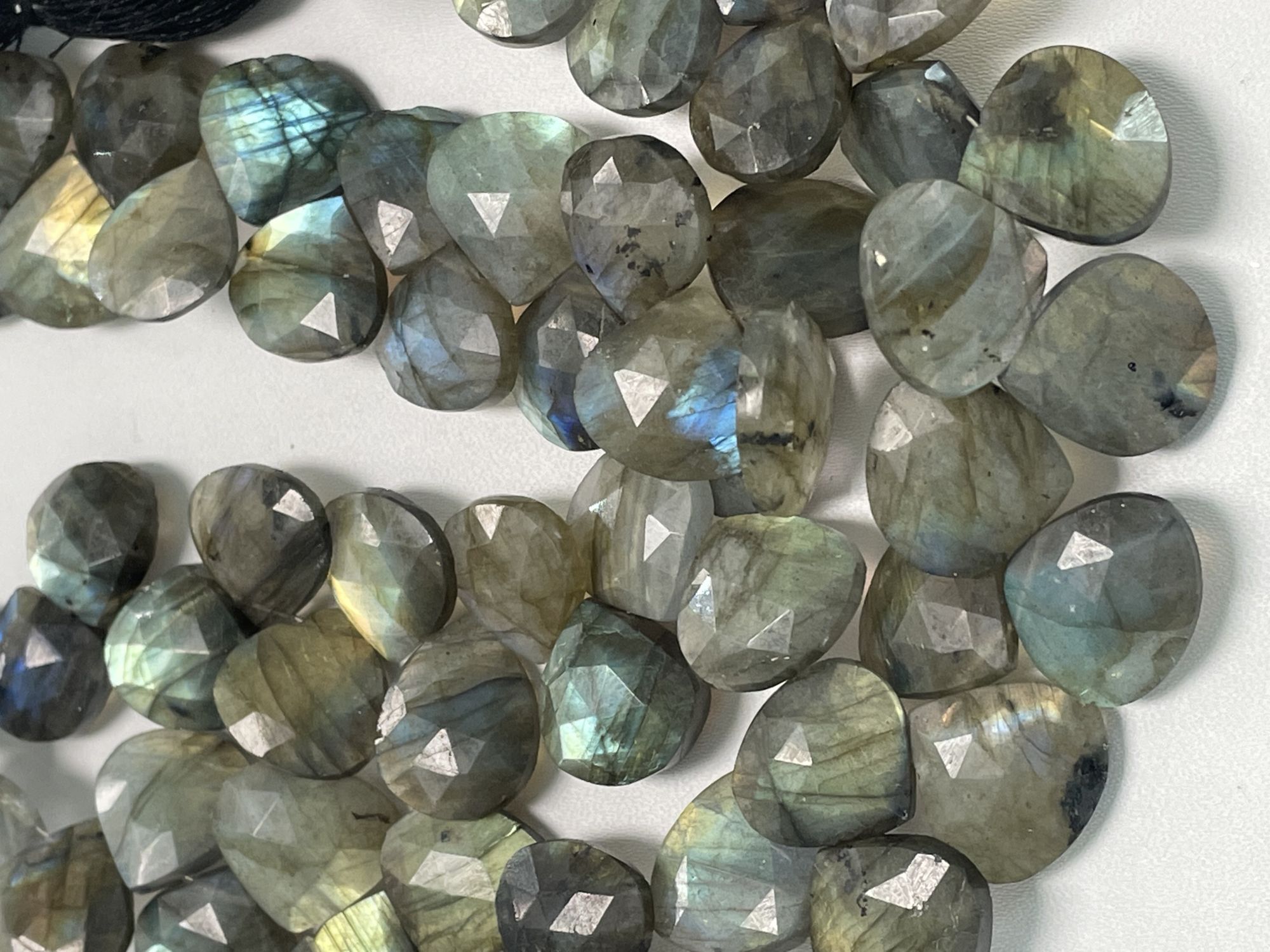 Labradorite Heart Faceted