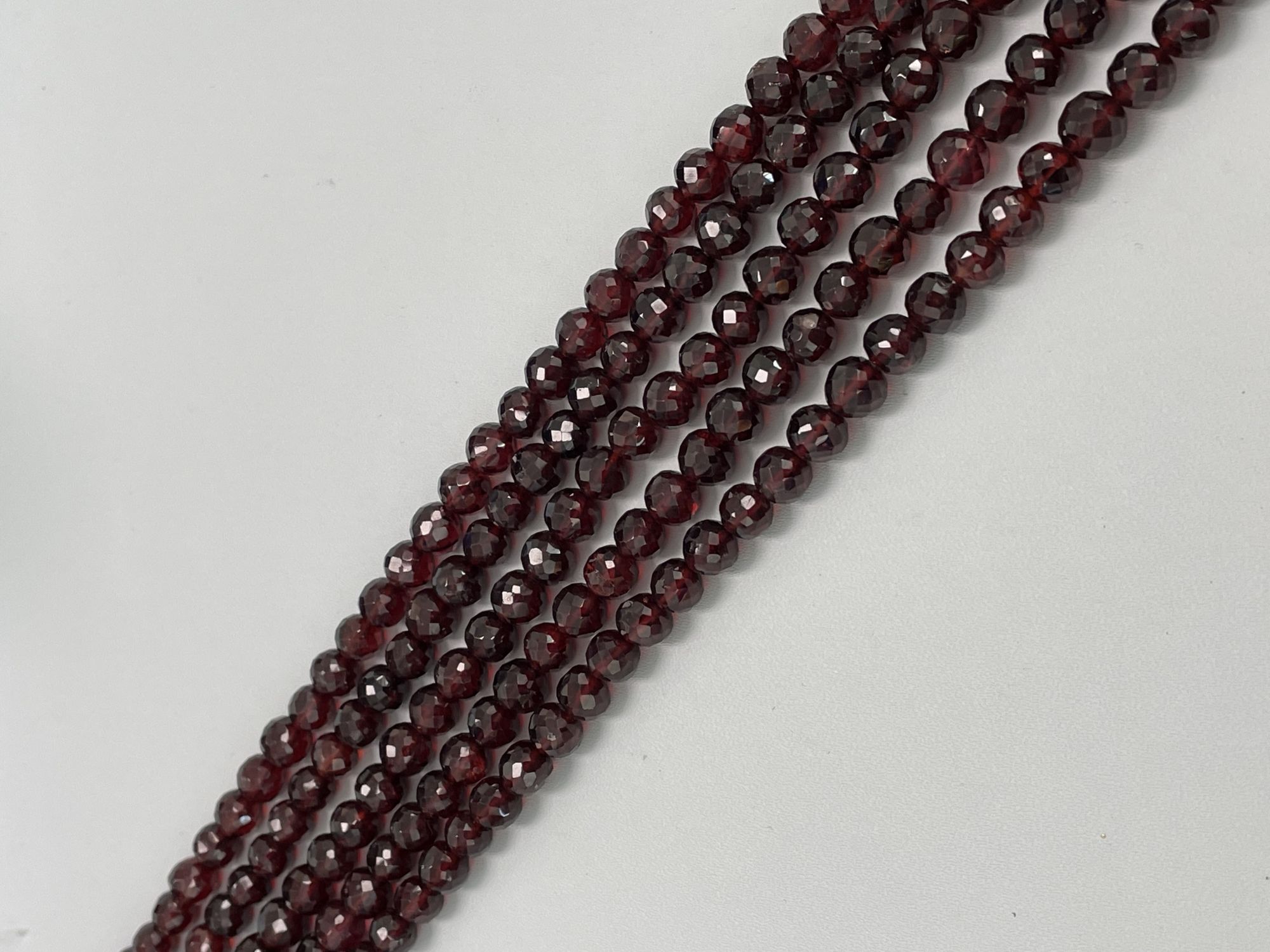 Red Garnet Round Faceted