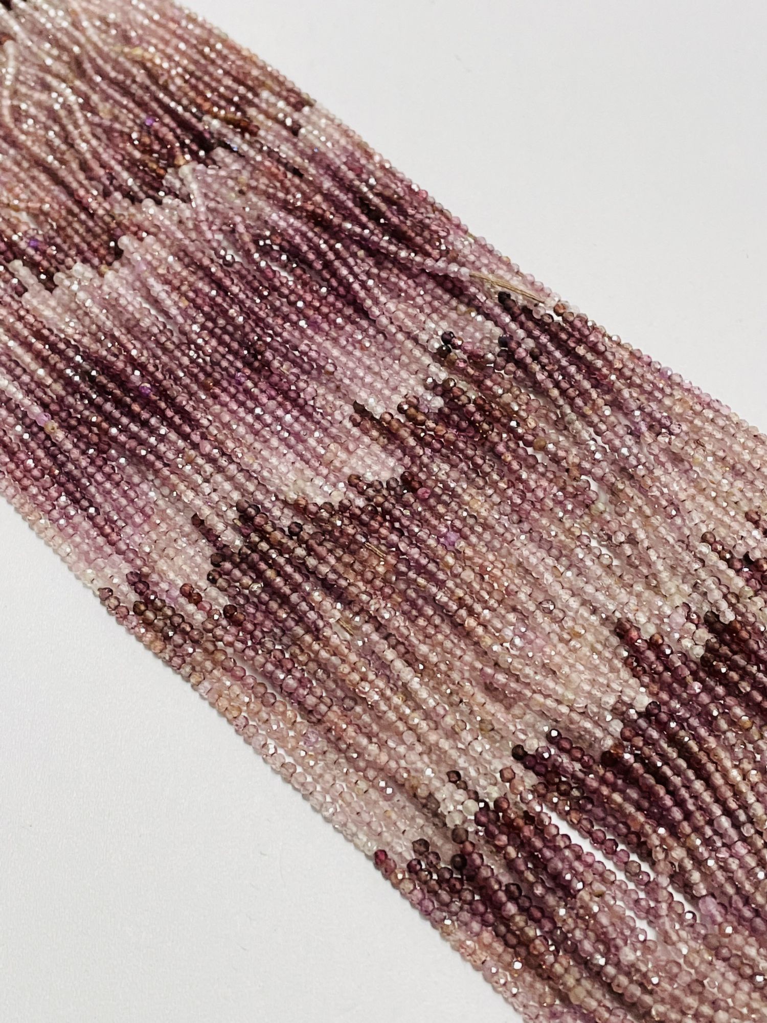 Shaded Brown Spinel Rondelle Faceted