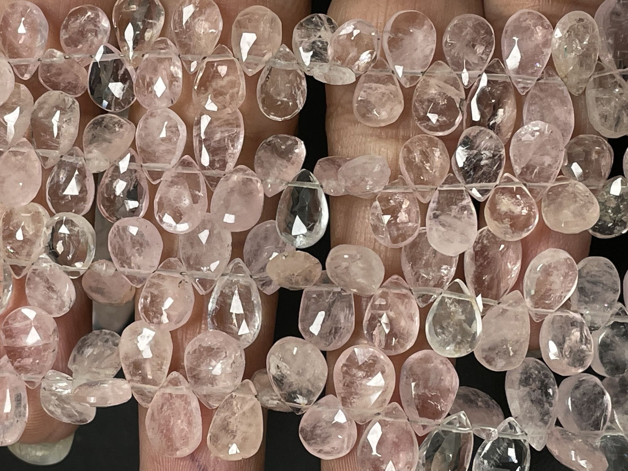 Morganite Pear Faceted