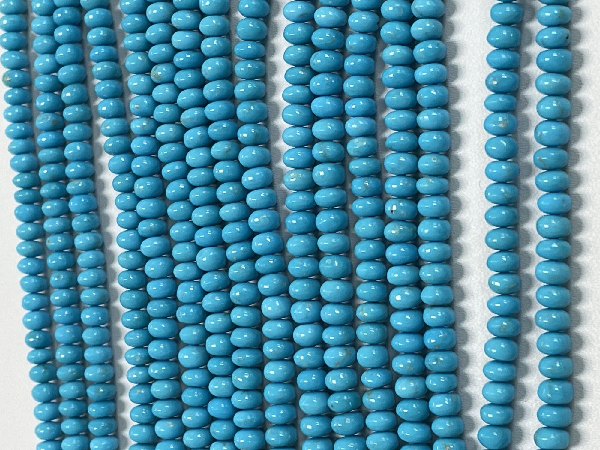 Turquoise Rondelle Smooth