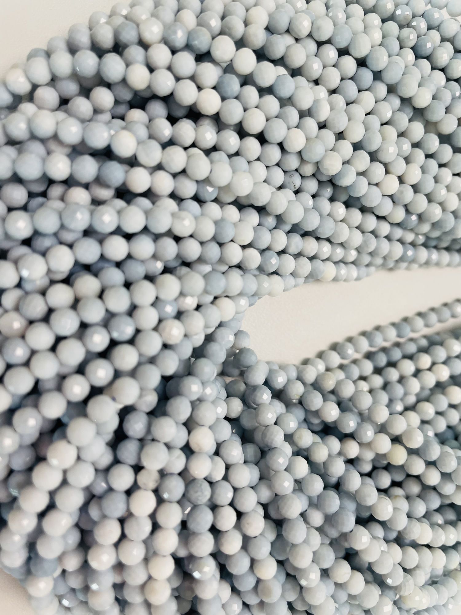 Opal Rondelle Faceted