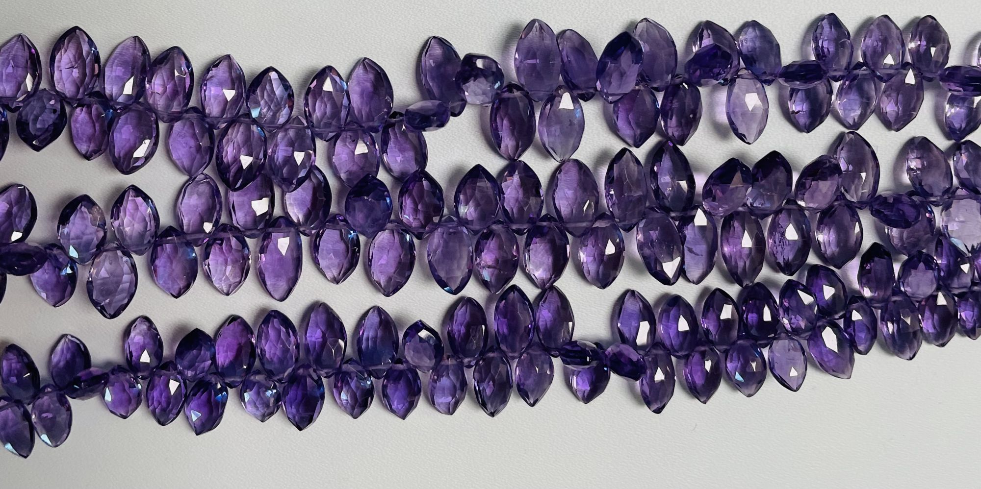 Purple Amethyst Marquise Faceted