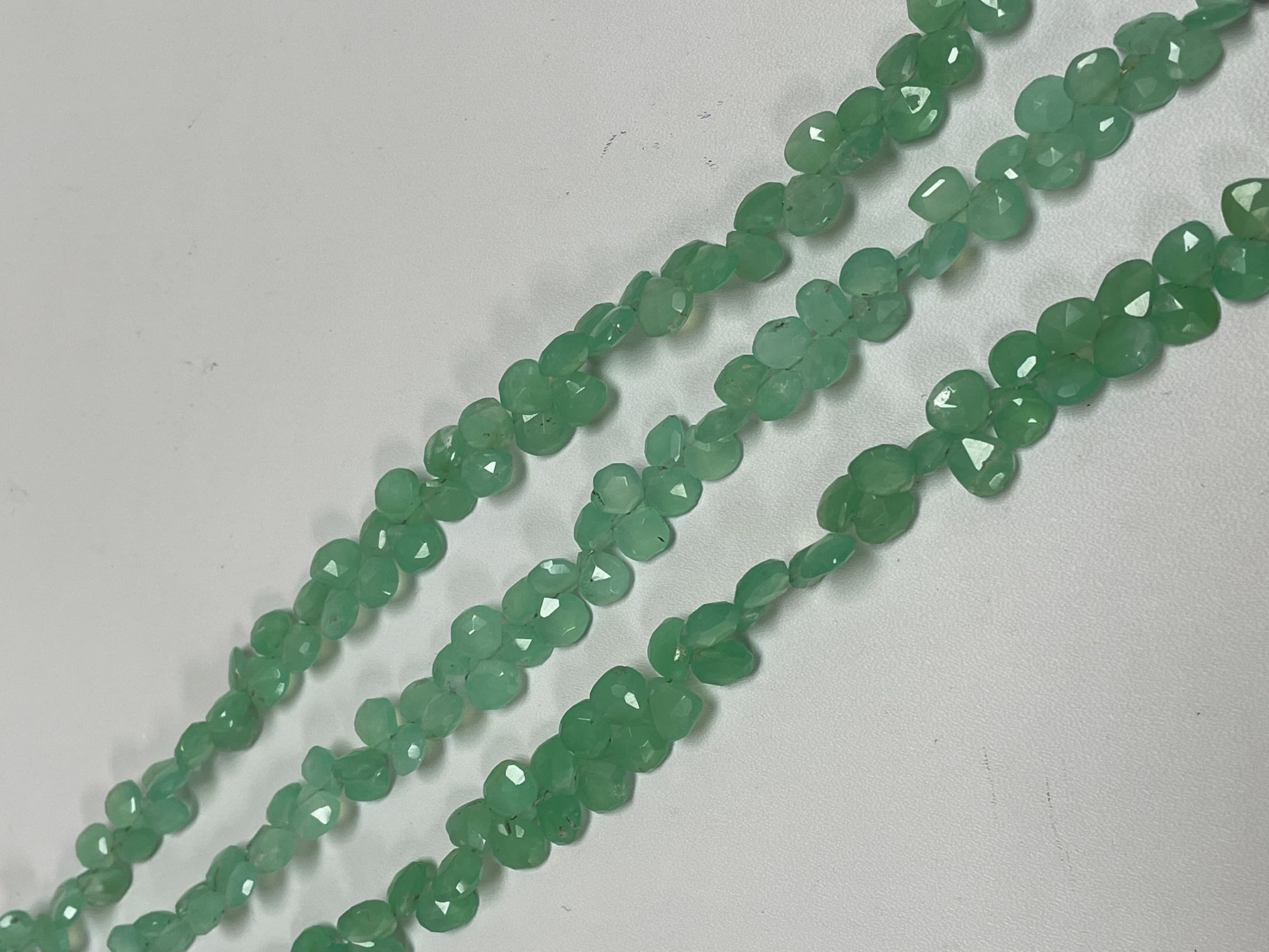 Chrysoprase Heart Faceted