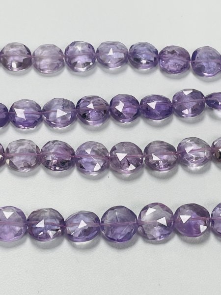 Purple Brazilian Amethyst Coin Faceted