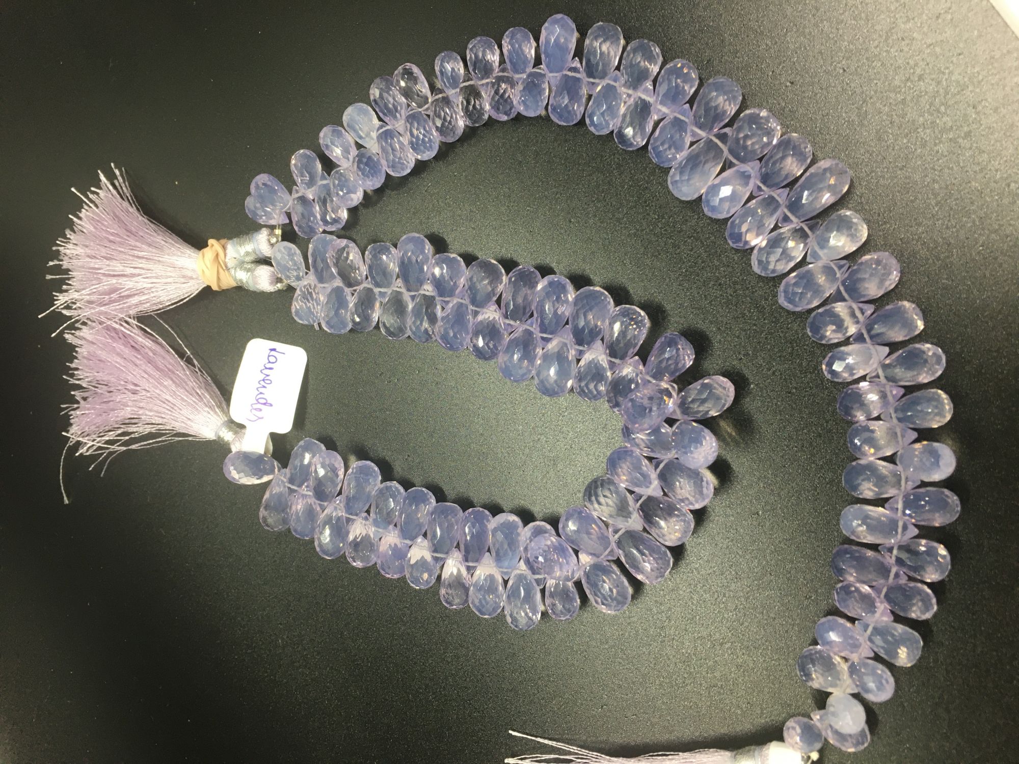 Scorolite Drops Faceted