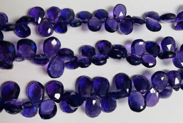 Purple Amethyst Pear Faceted