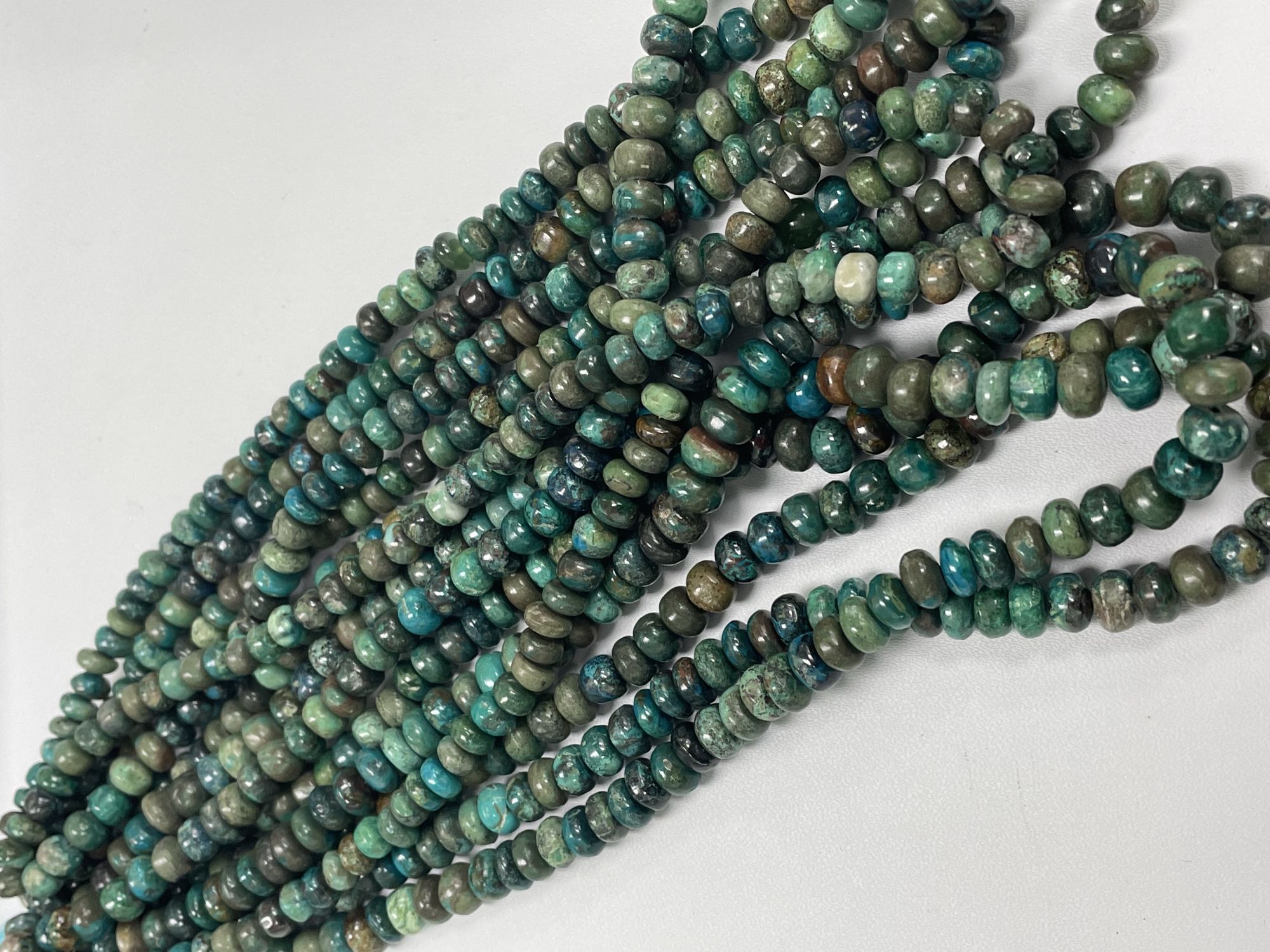 Chrysocolla Rondelle Smooth