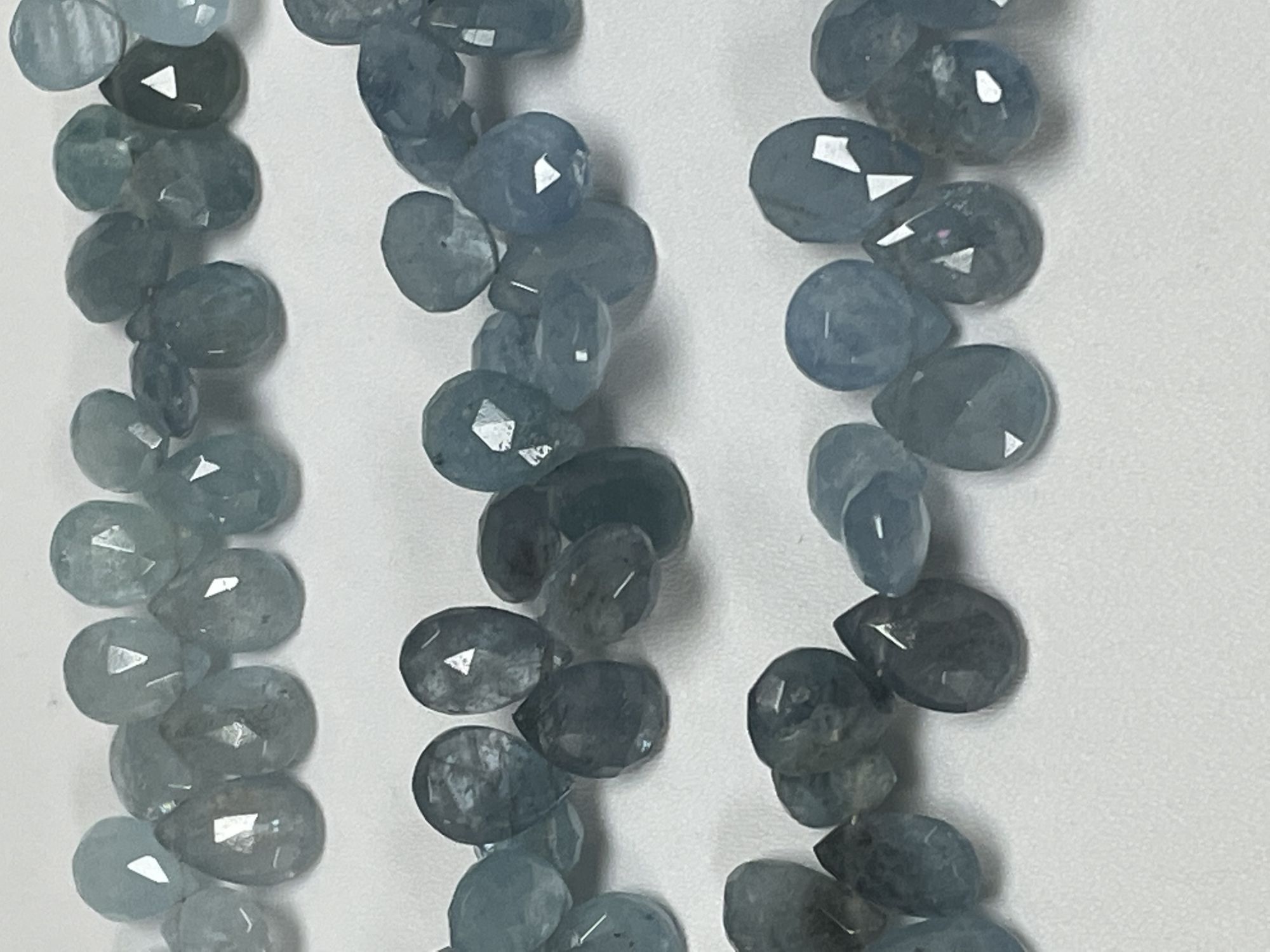 Aquamarine Pear Faceted