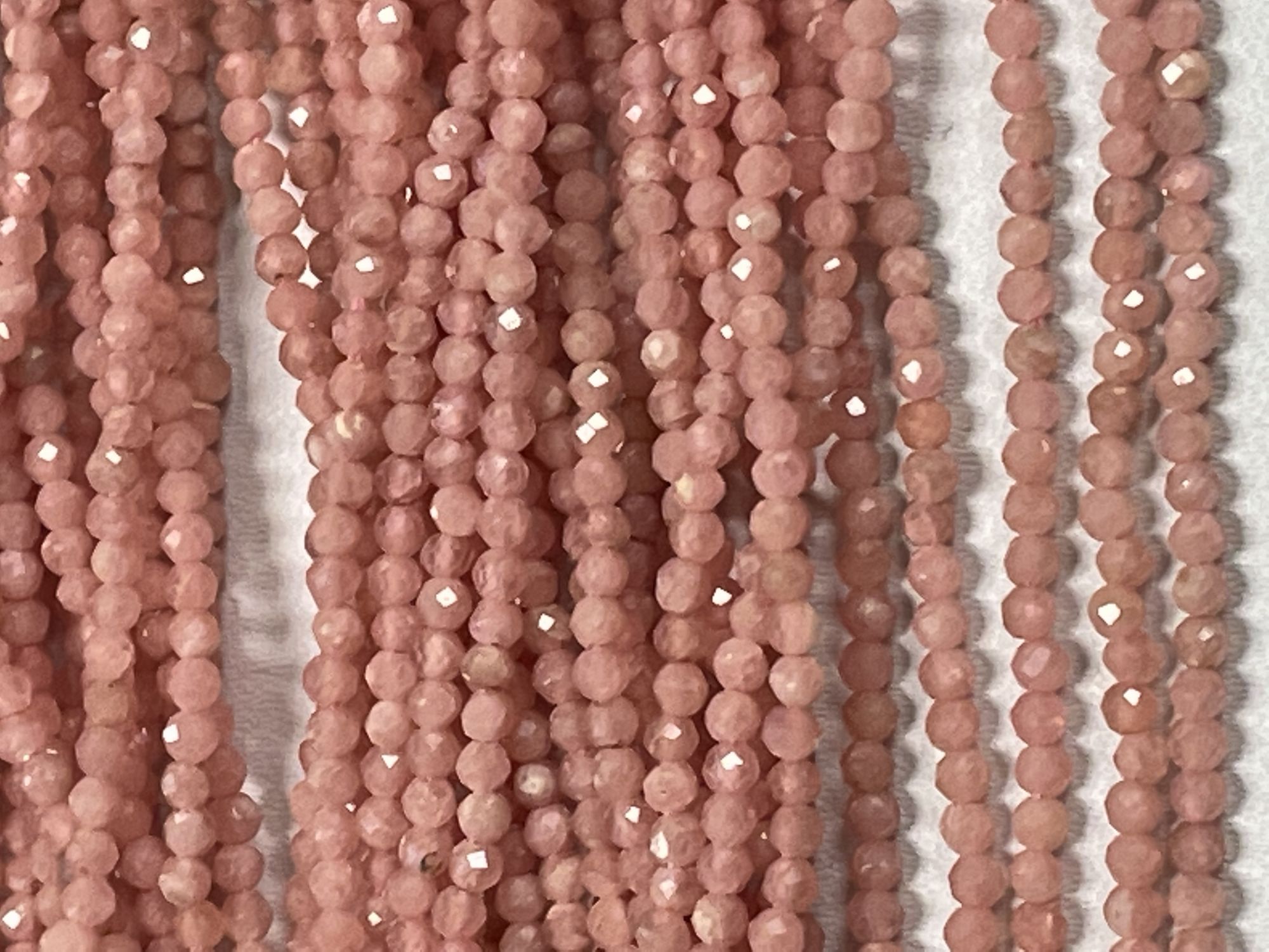 Rhodochrosite Rondelle Faceted