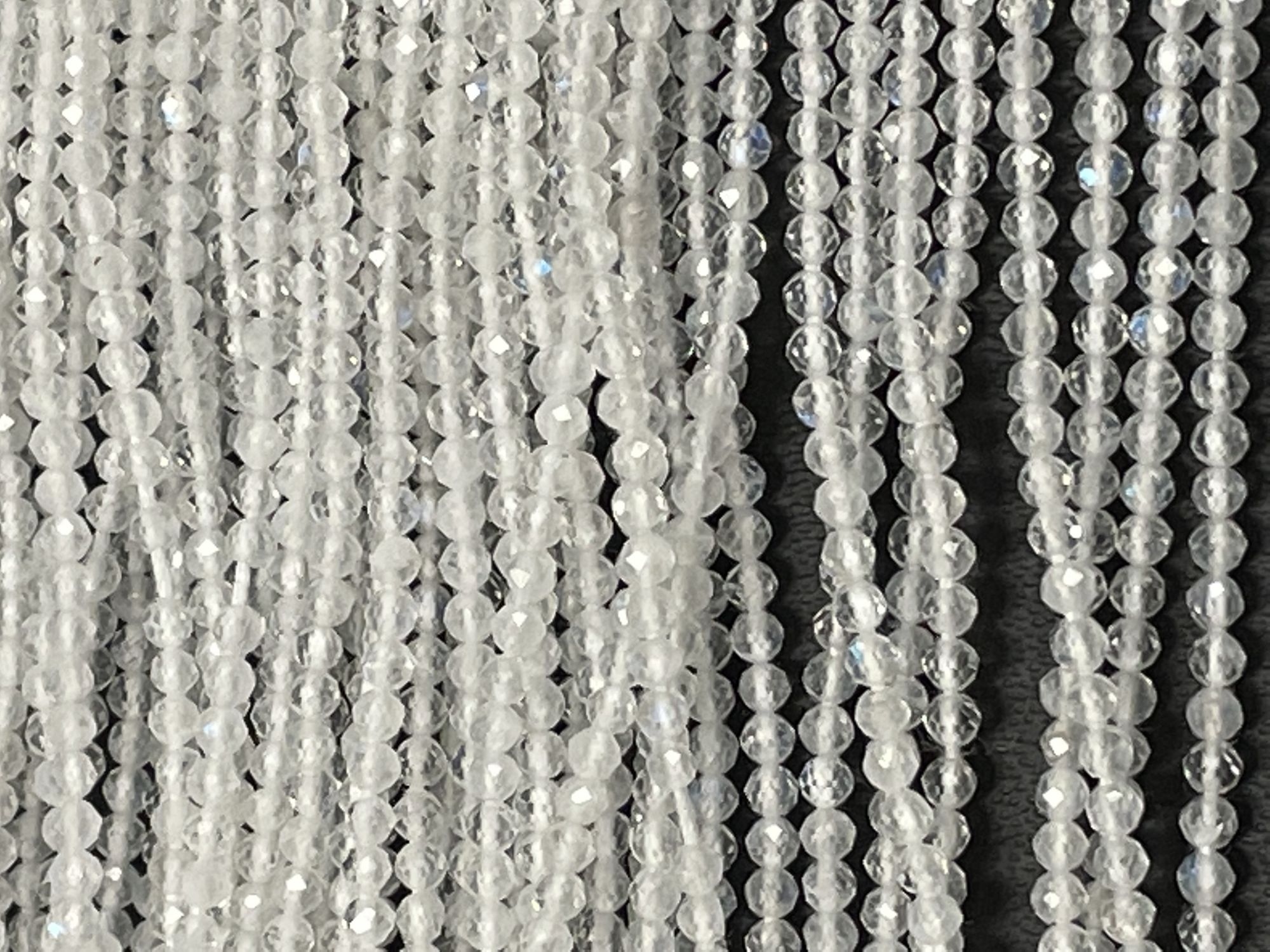 Rainbow Moonstone Rondelle Faceted