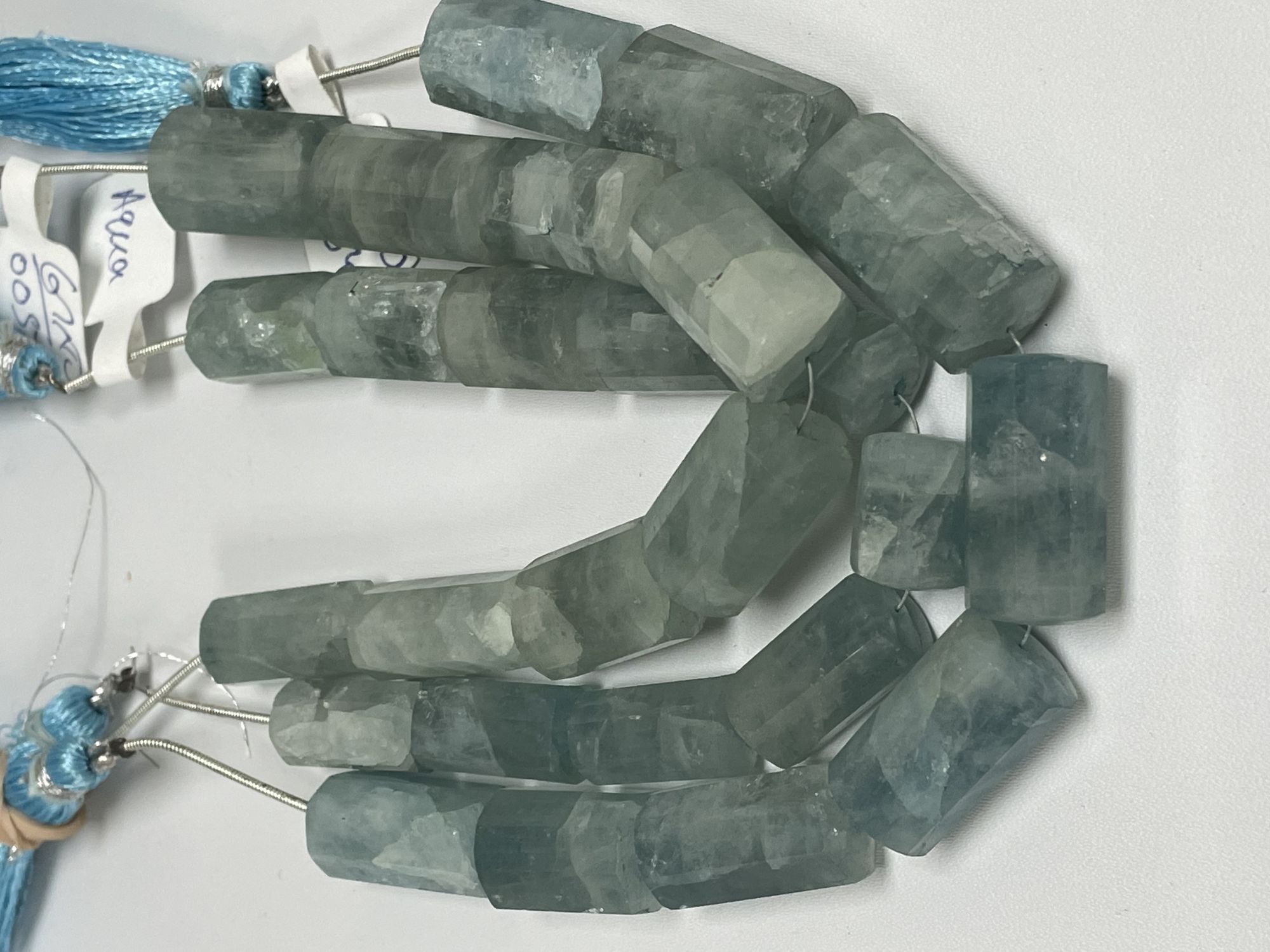Aquamarine Tube Faceted