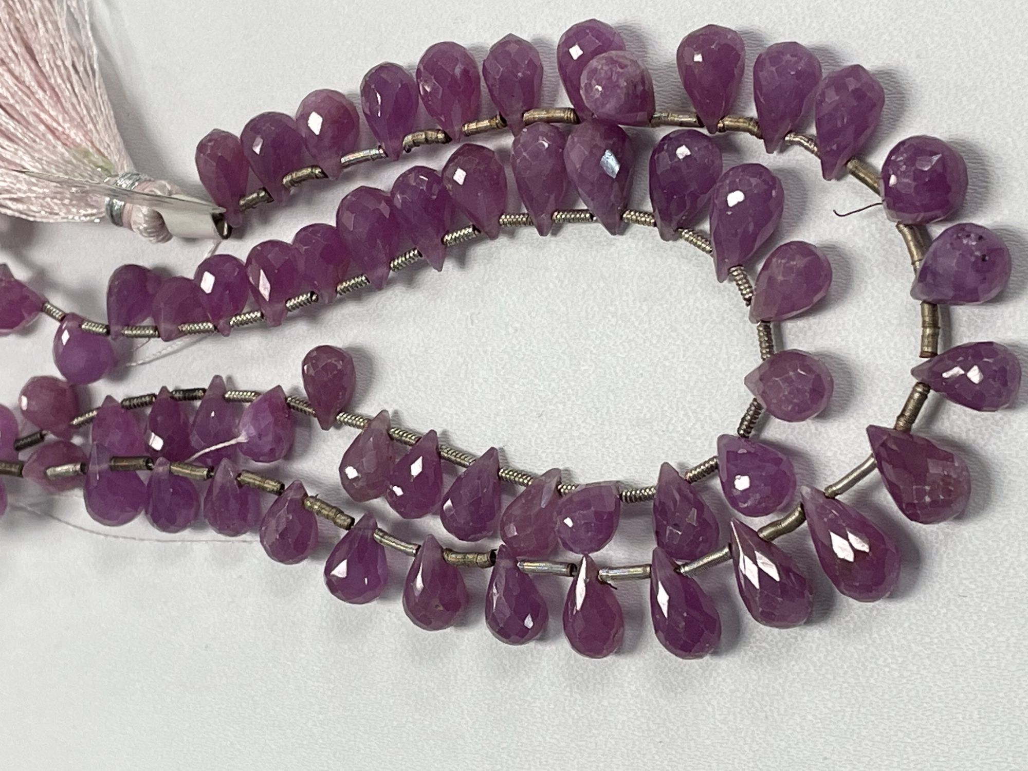 Multi Color Sapphire Drop Faceted