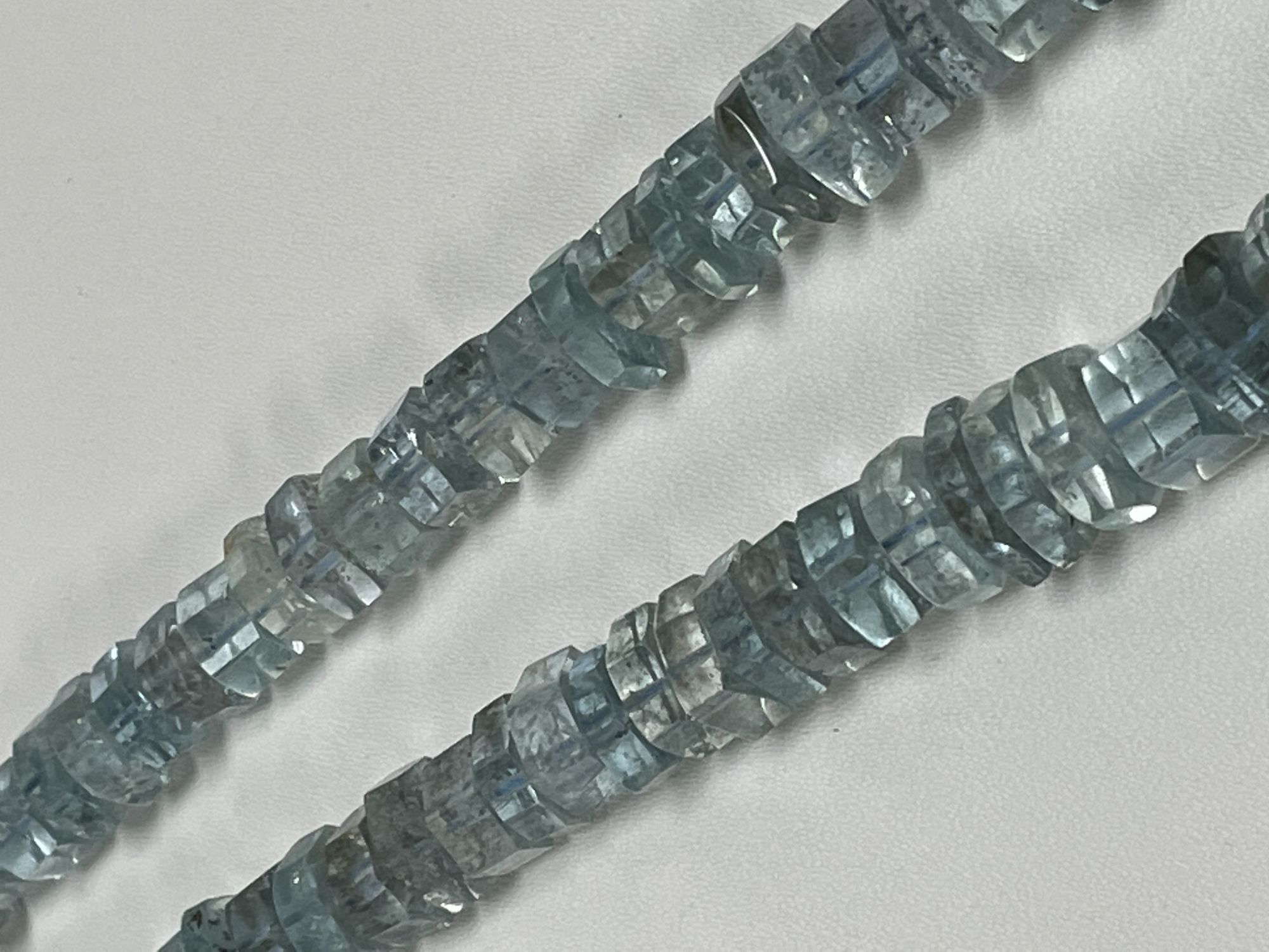 Copper Aquamarine Bolt Faceted