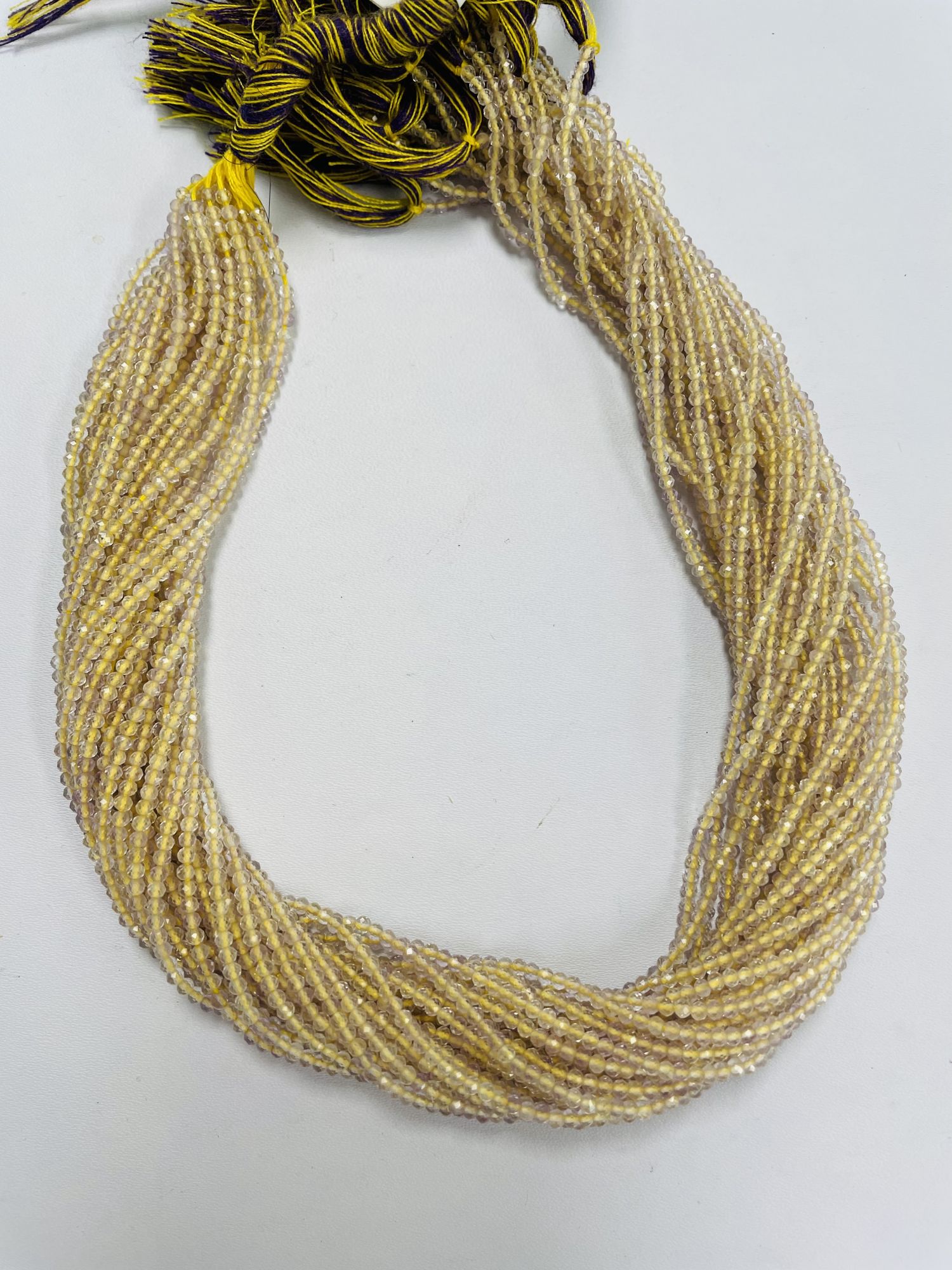 Ametrine Rondelle Facted