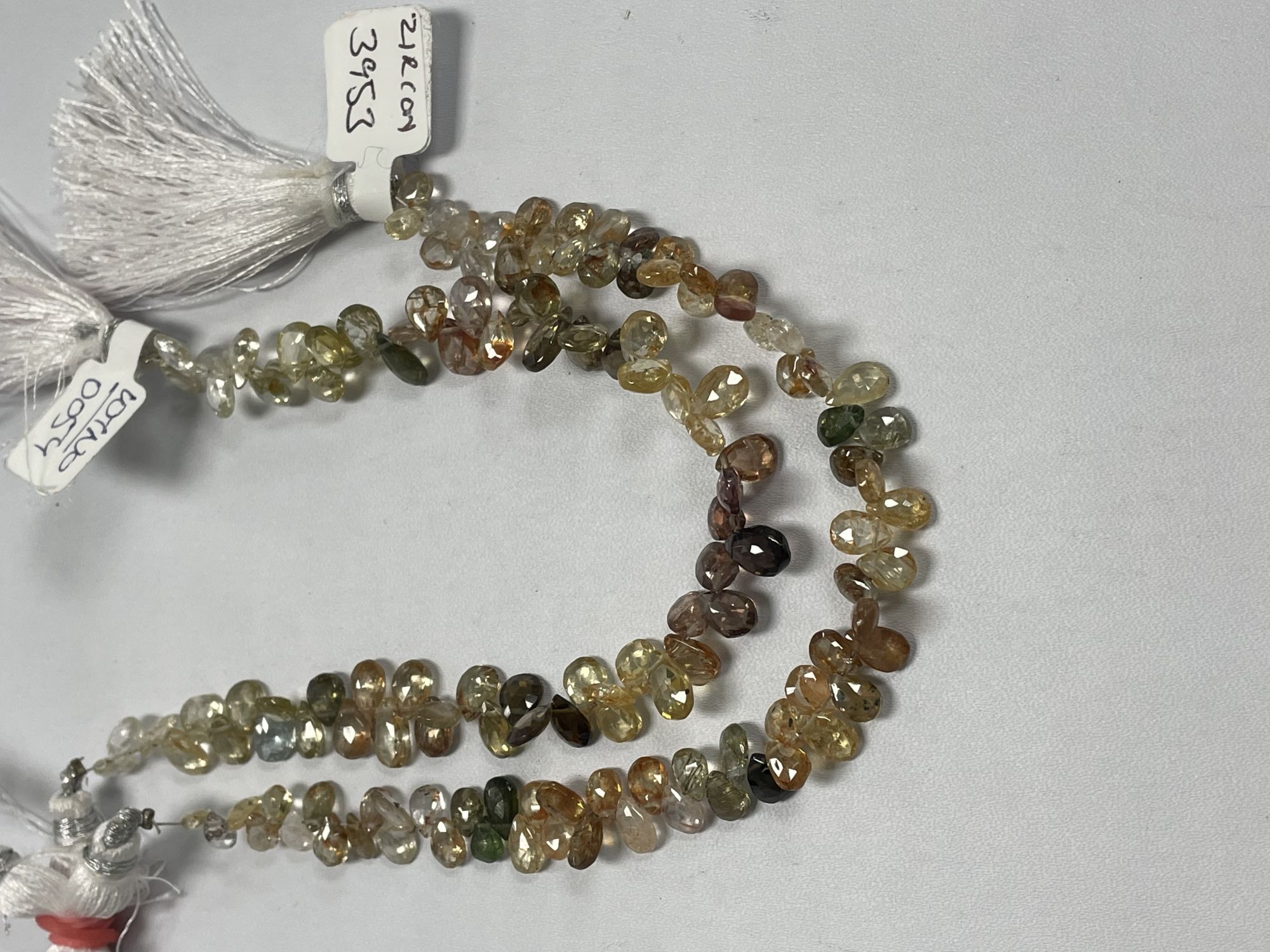 Multi Zircon Pear Faceted