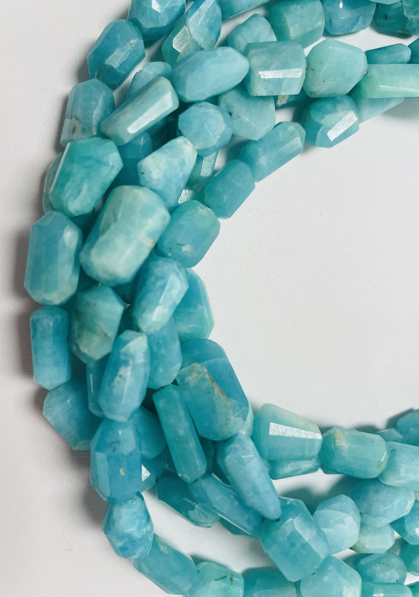 Amazonite Nuggets Faceted