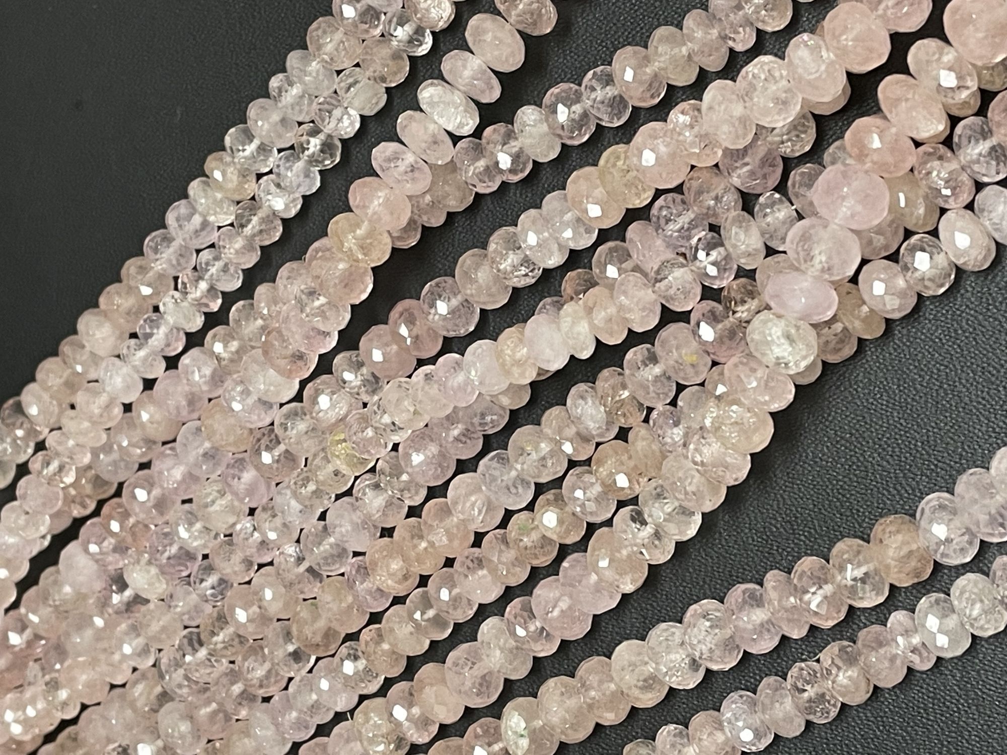 Morganite Rondelle Faceted