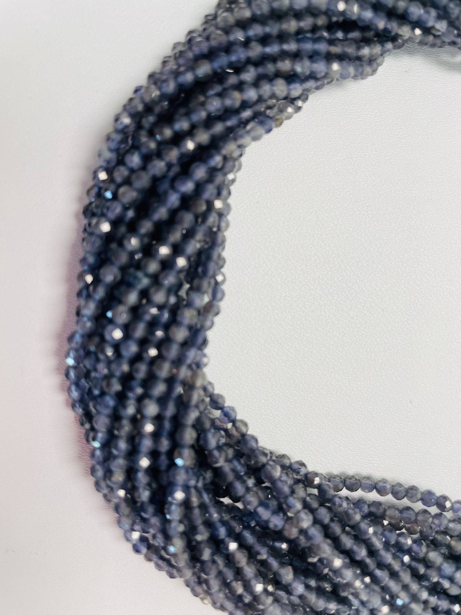 Iolite Rondelle Faceted
