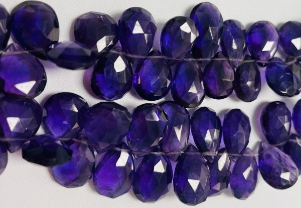 Purple Amethyst Pear Faceted