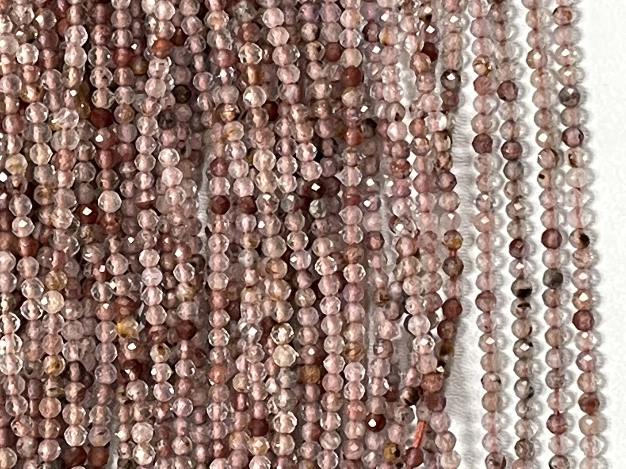 Copper Rutilated Quartz Rondelle Faceted