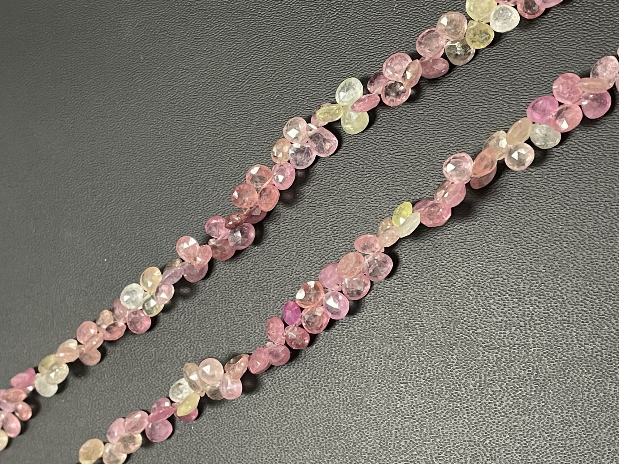 Multi Color Sapphire Pear Faceted