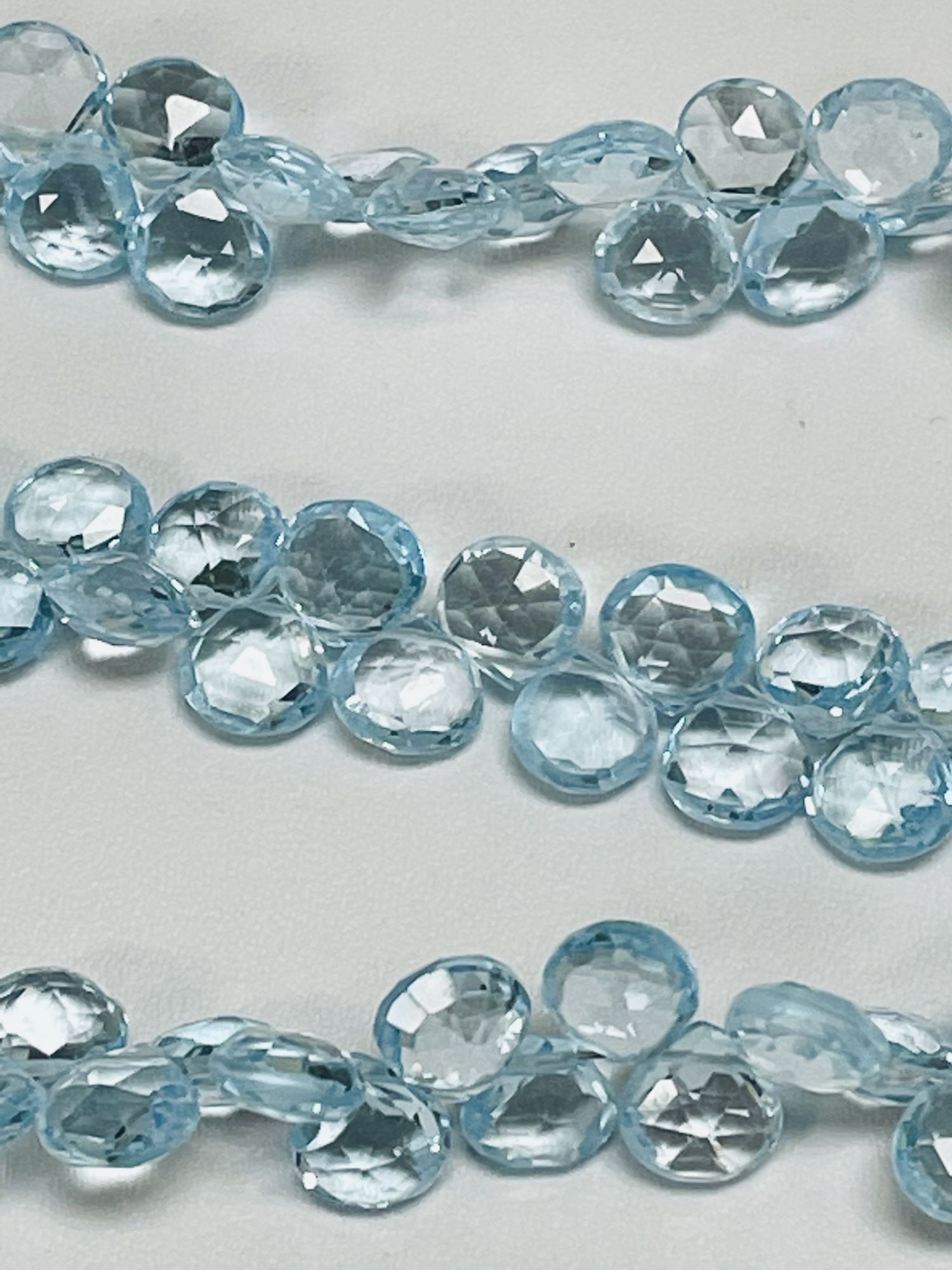 Sky Blue Topaz Hearts